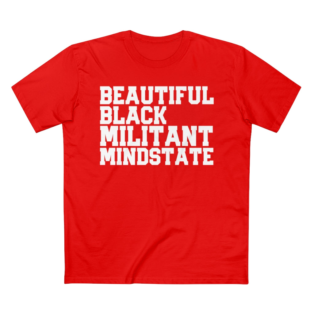 Beautiful Black Militant Mindset Staple Tee
