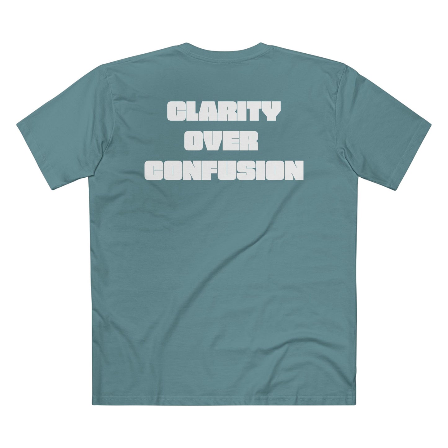 Clarify Over Confusion, Alignment Tee/White Font