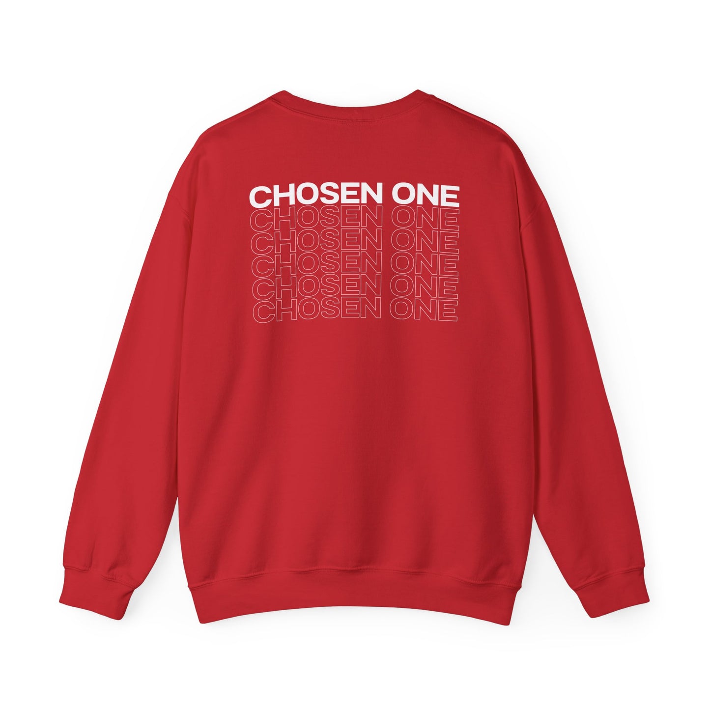 Chosen One/White Unisex Heavy Blend™ Crewneck Sweatshirt
