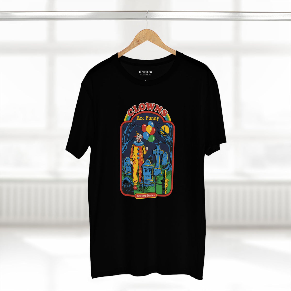 Retro Horror Clown Tee — Nostalgic 80s Film Graphic