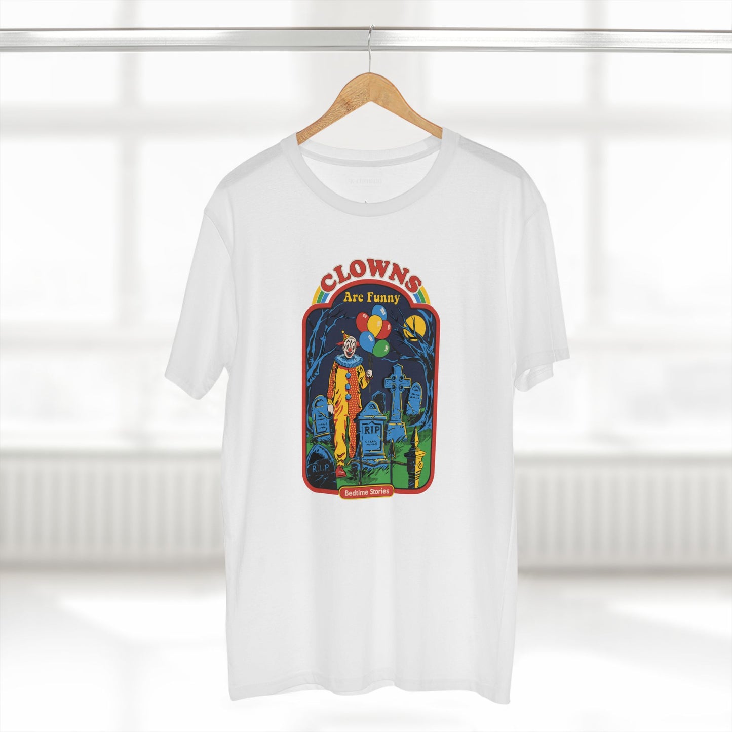 Retro Horror Clown Tee — Nostalgic 80s Film Graphic