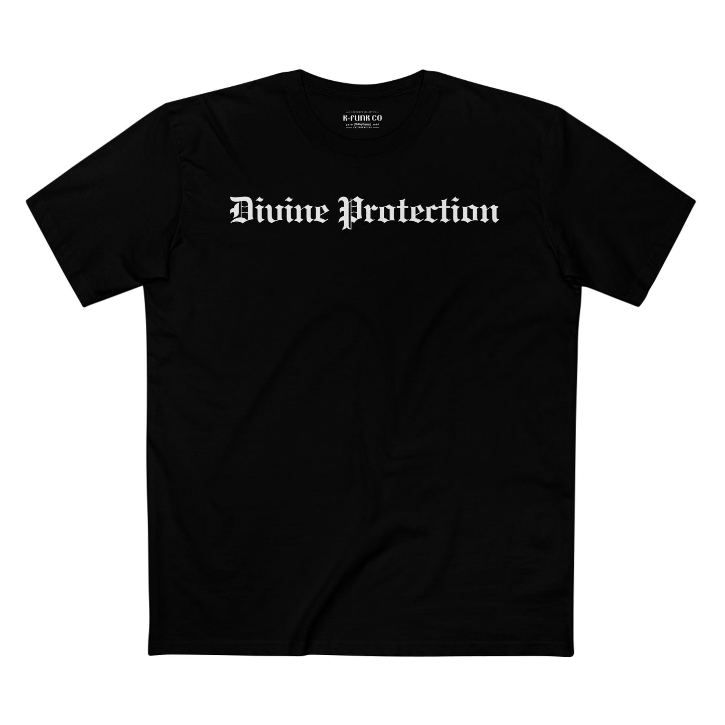 Divine Protection/Old English White Font