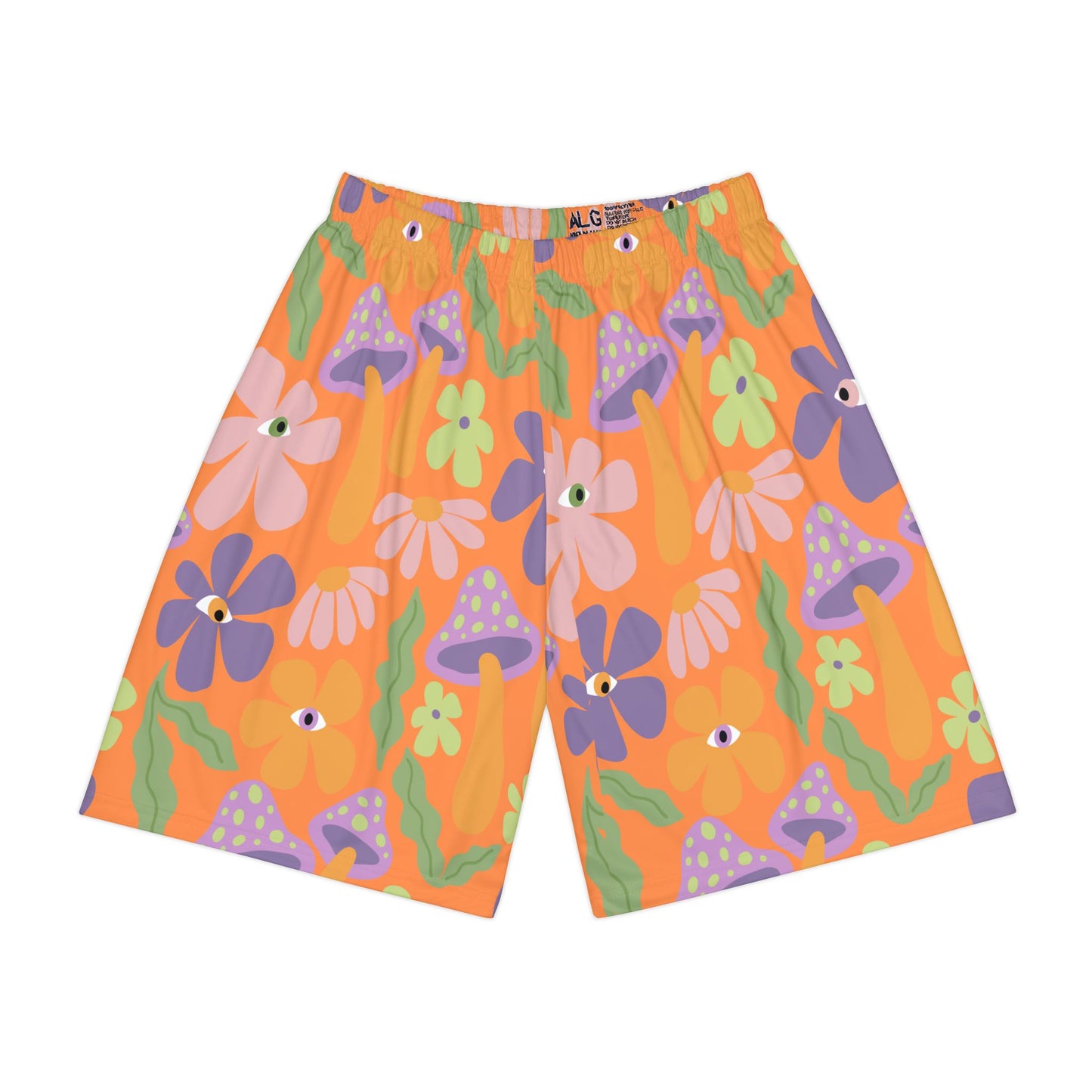 All Over Print Mushroom Flower Mens Sports Shorts (AOP)