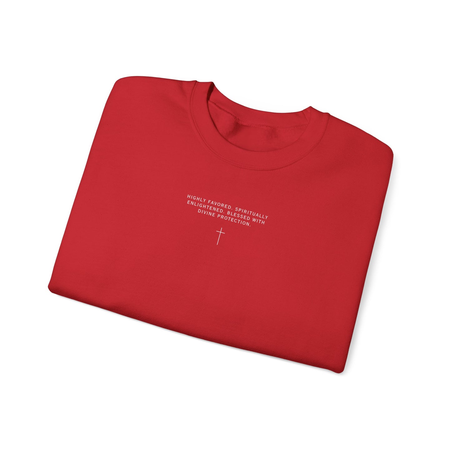 Chosen One/White Unisex Heavy Blend™ Crewneck Sweatshirt
