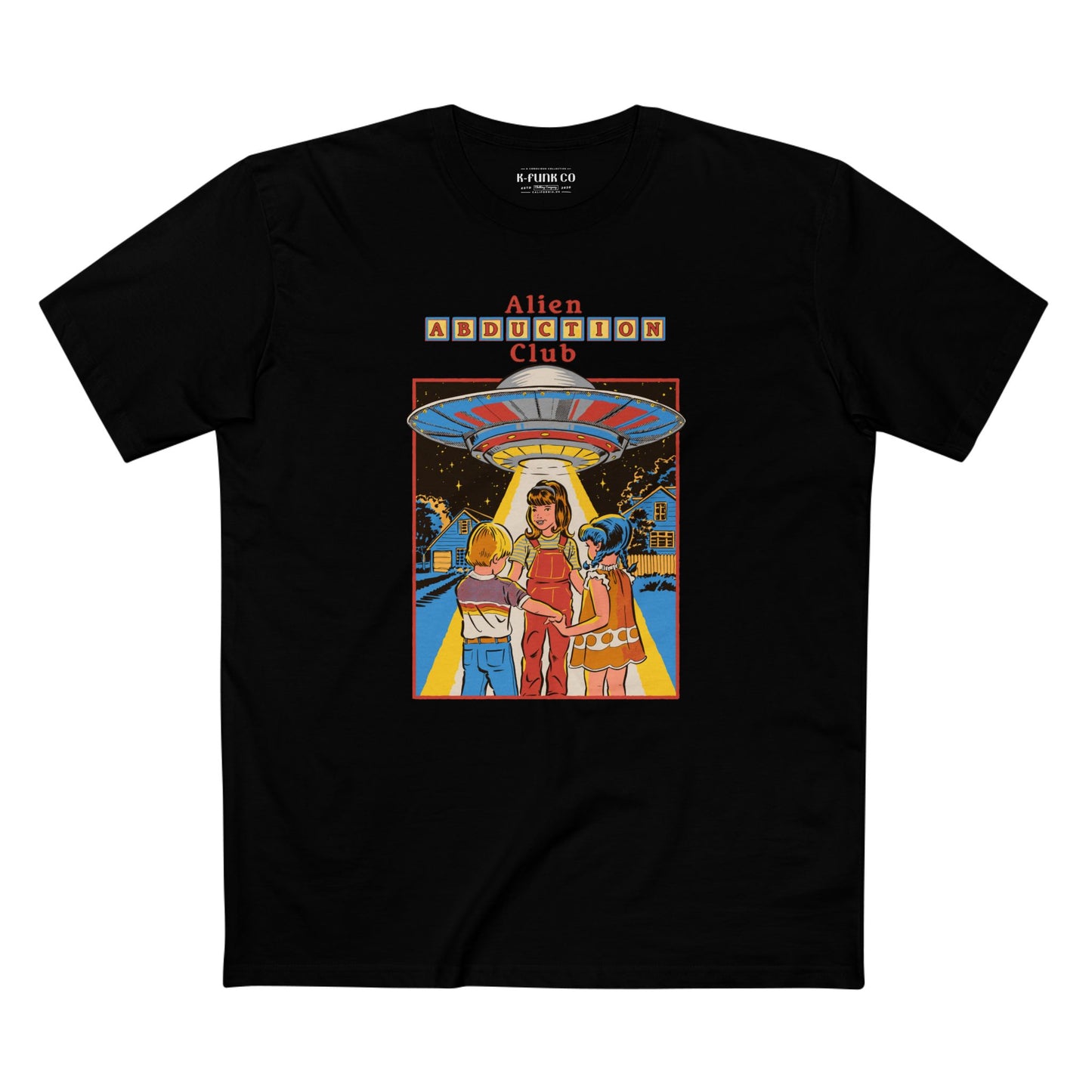 Alien Abduction Club Tee, Alien T-shirt, Retro Horror Graphic T-Shirt