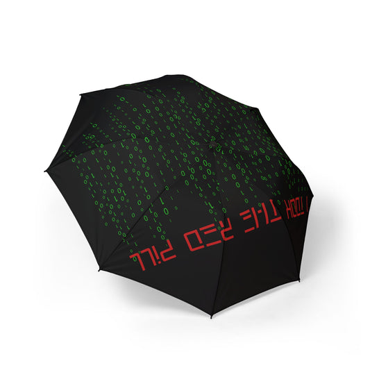 I Took The Red Pill Semi-Automatic Foldable Umbrella