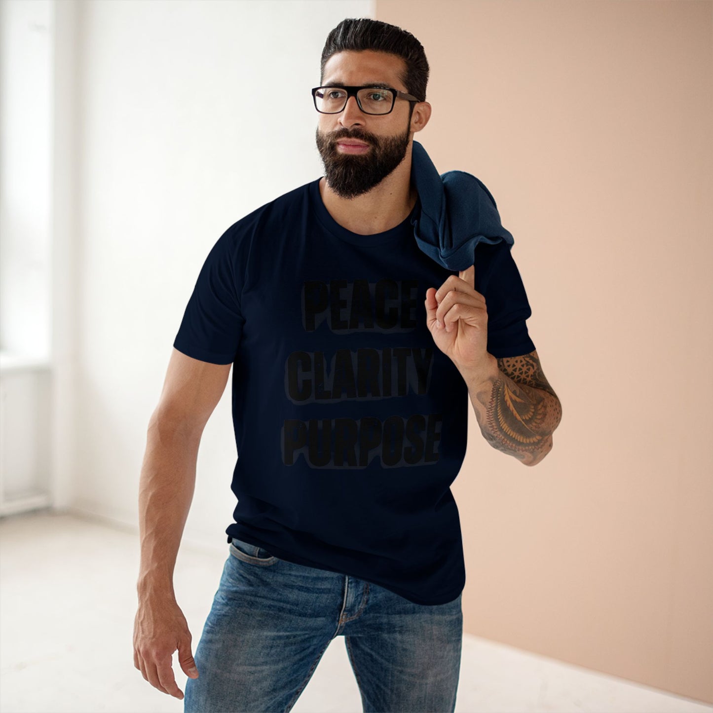 Peace Clarity Purpose/Black Tee