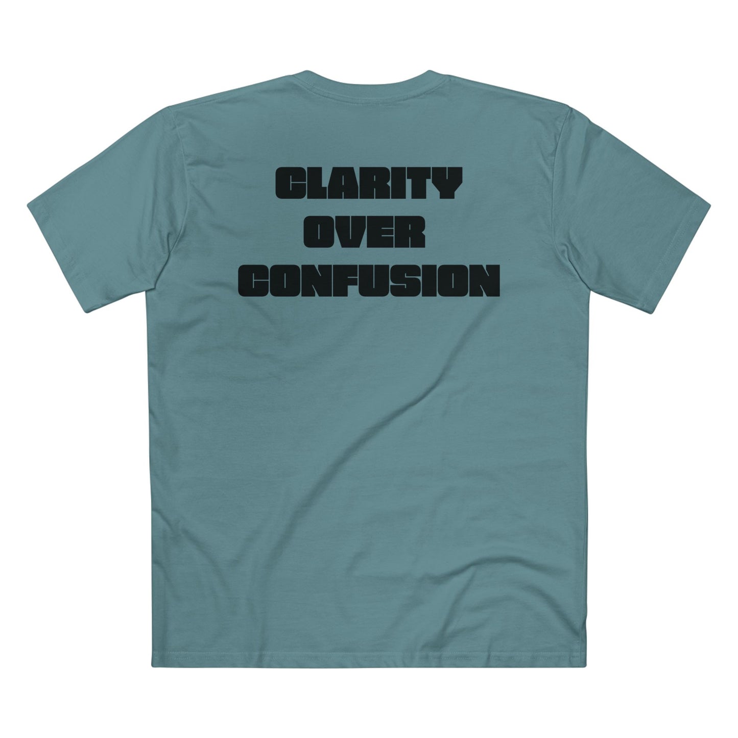 Clarity Over Confusion, Alignment Tee/Black Text