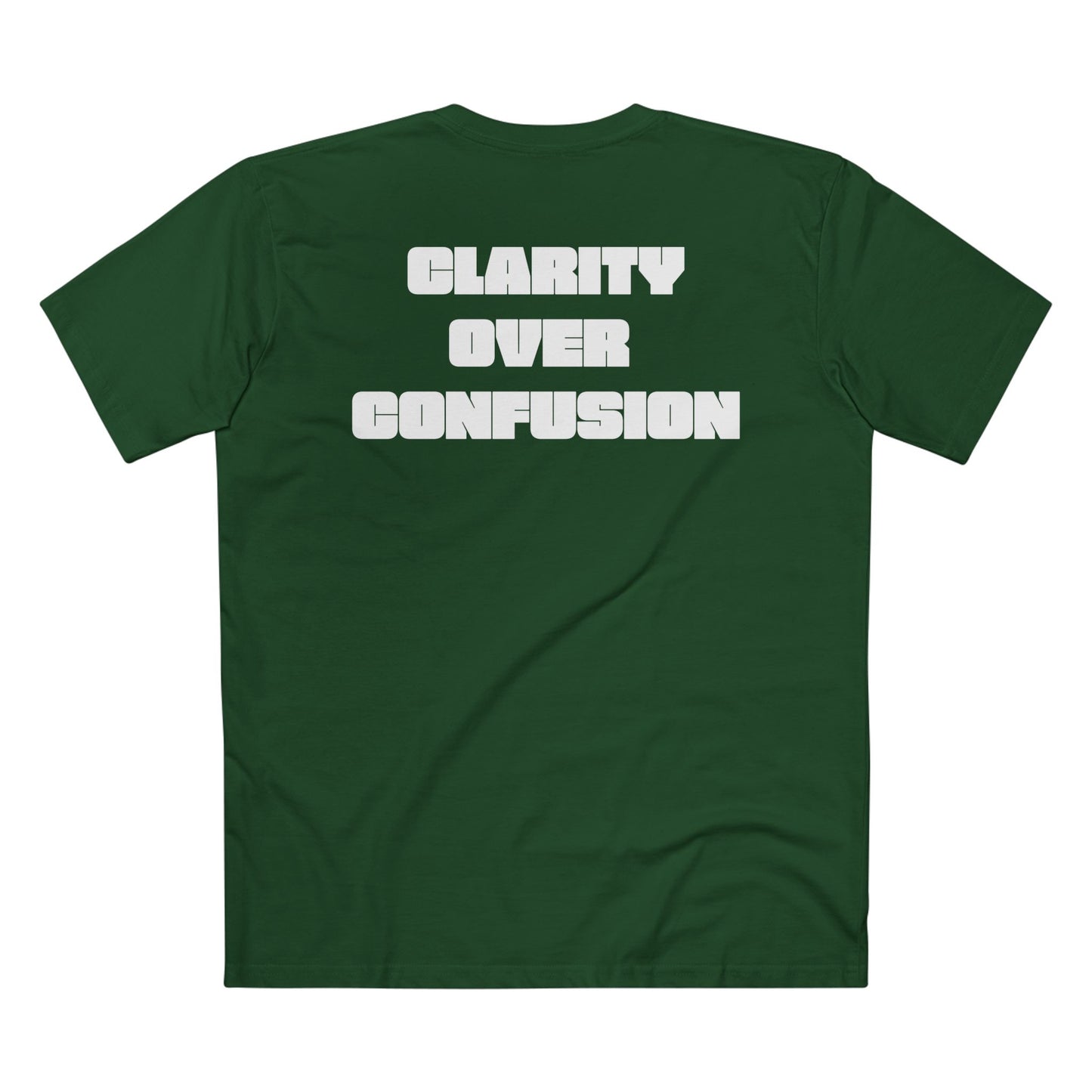 Clarify Over Confusion, Alignment Tee/White Font