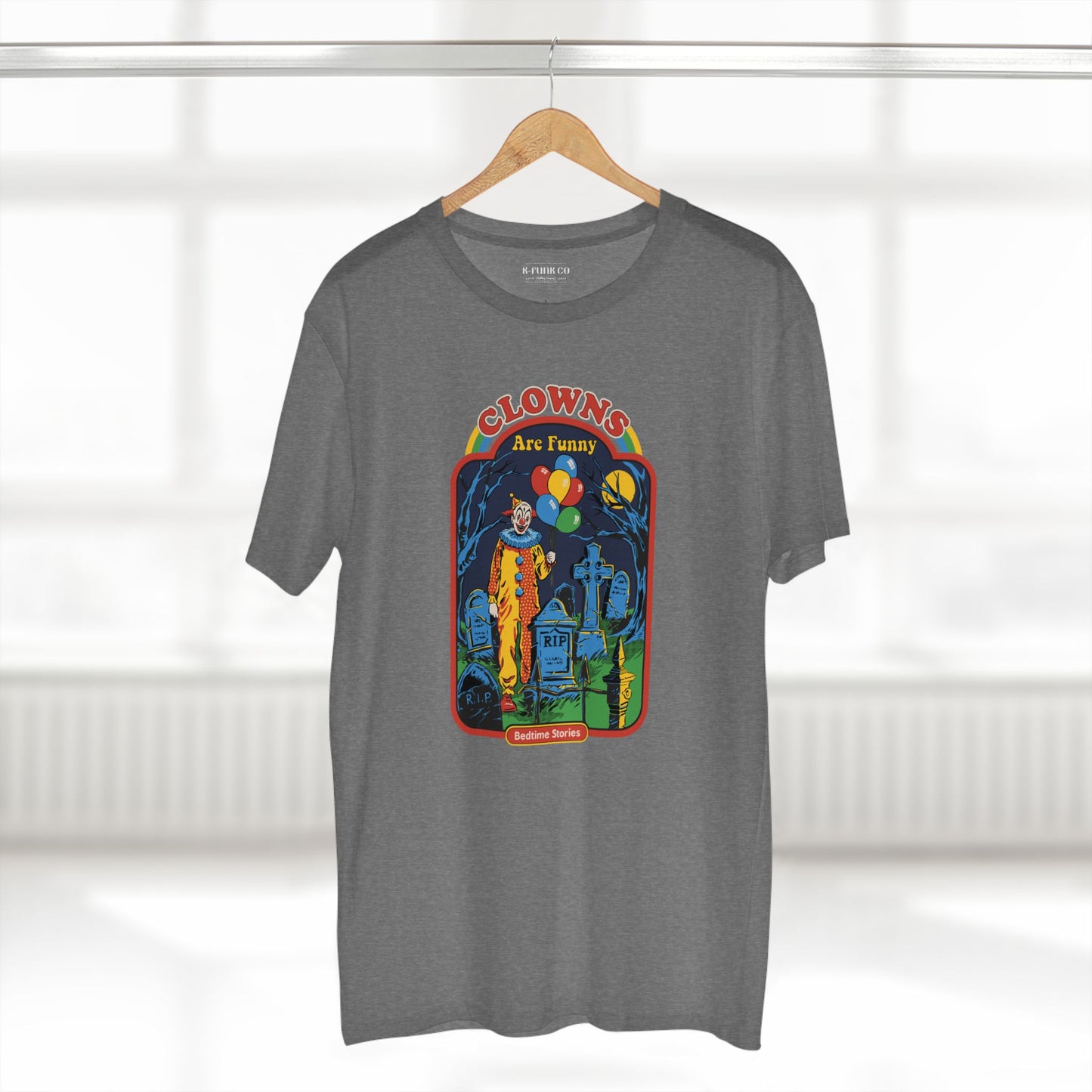 Retro Horror Clown Tee — Nostalgic 80s Film Graphic