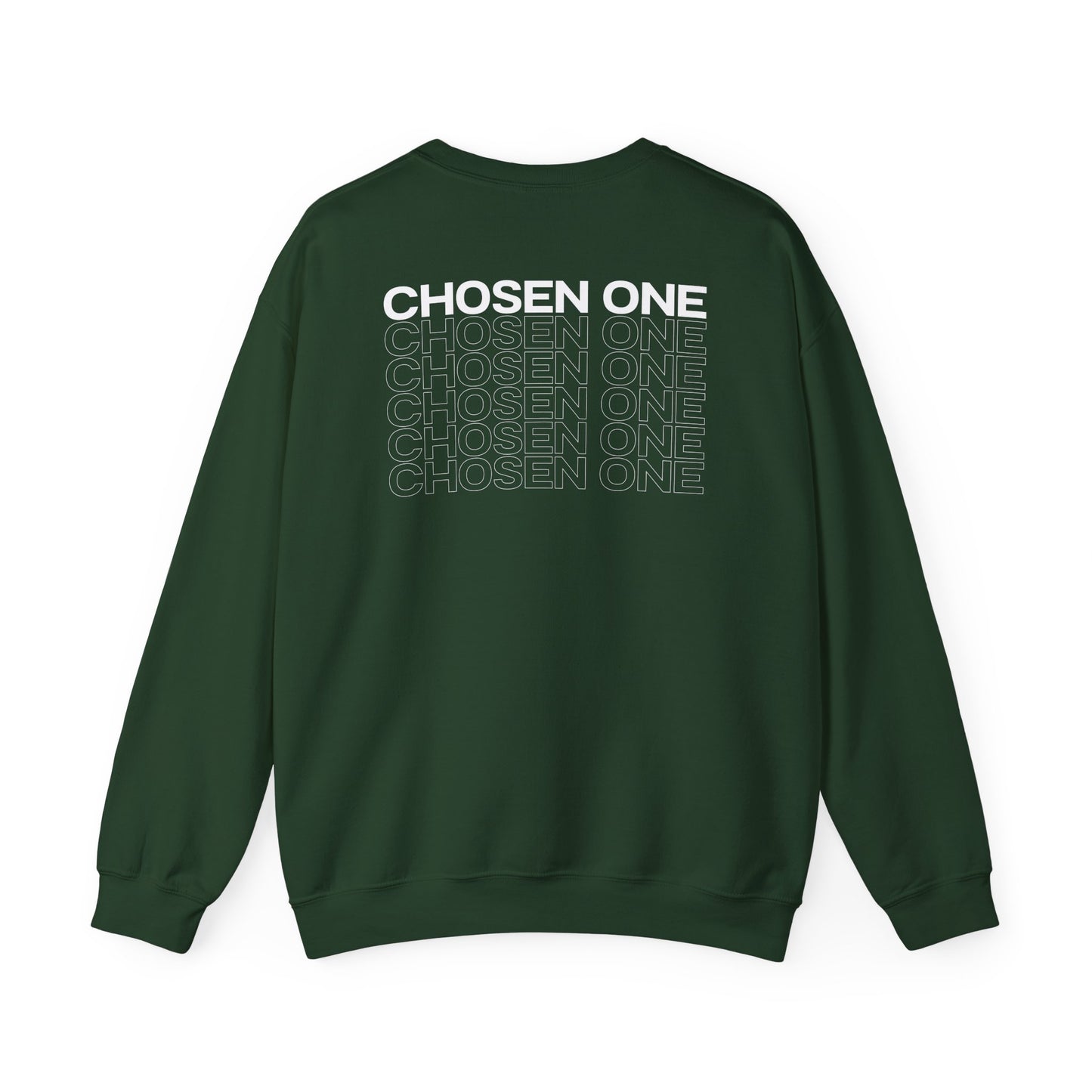 Chosen One/White Unisex Heavy Blend™ Crewneck Sweatshirt