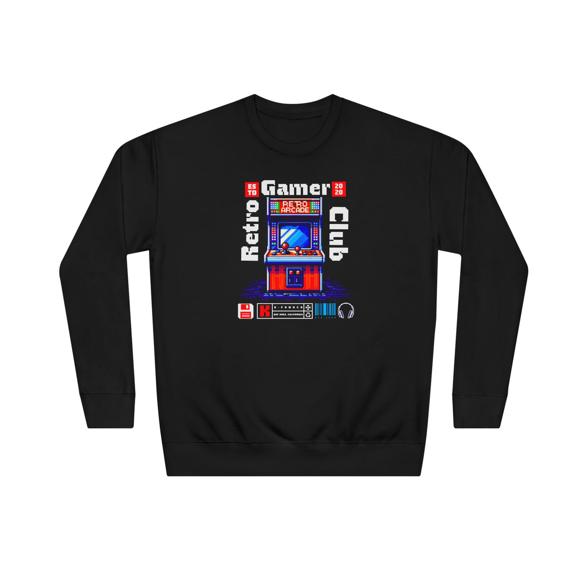 Retro Arcade Cabinet Sweatshirt | Pixel Gaming Design