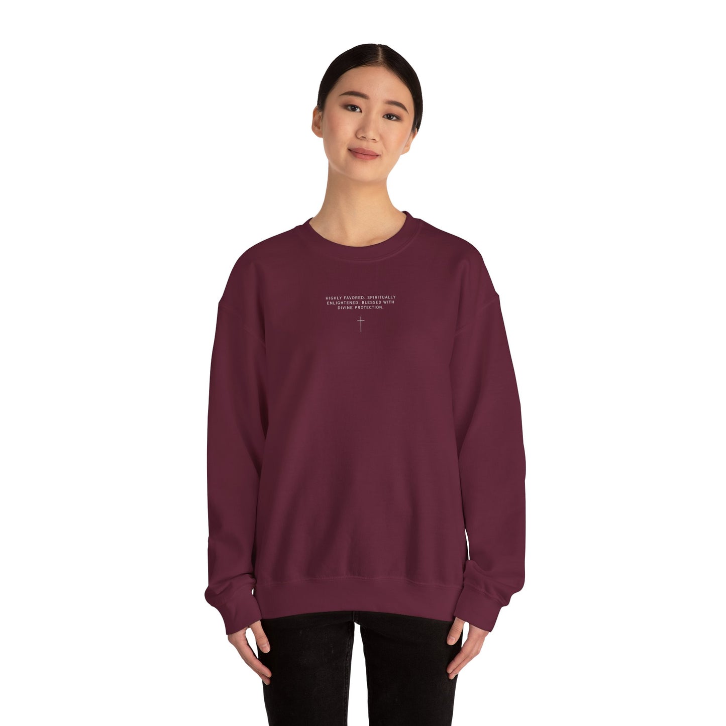 Chosen One/White Unisex Heavy Blend™ Crewneck Sweatshirt