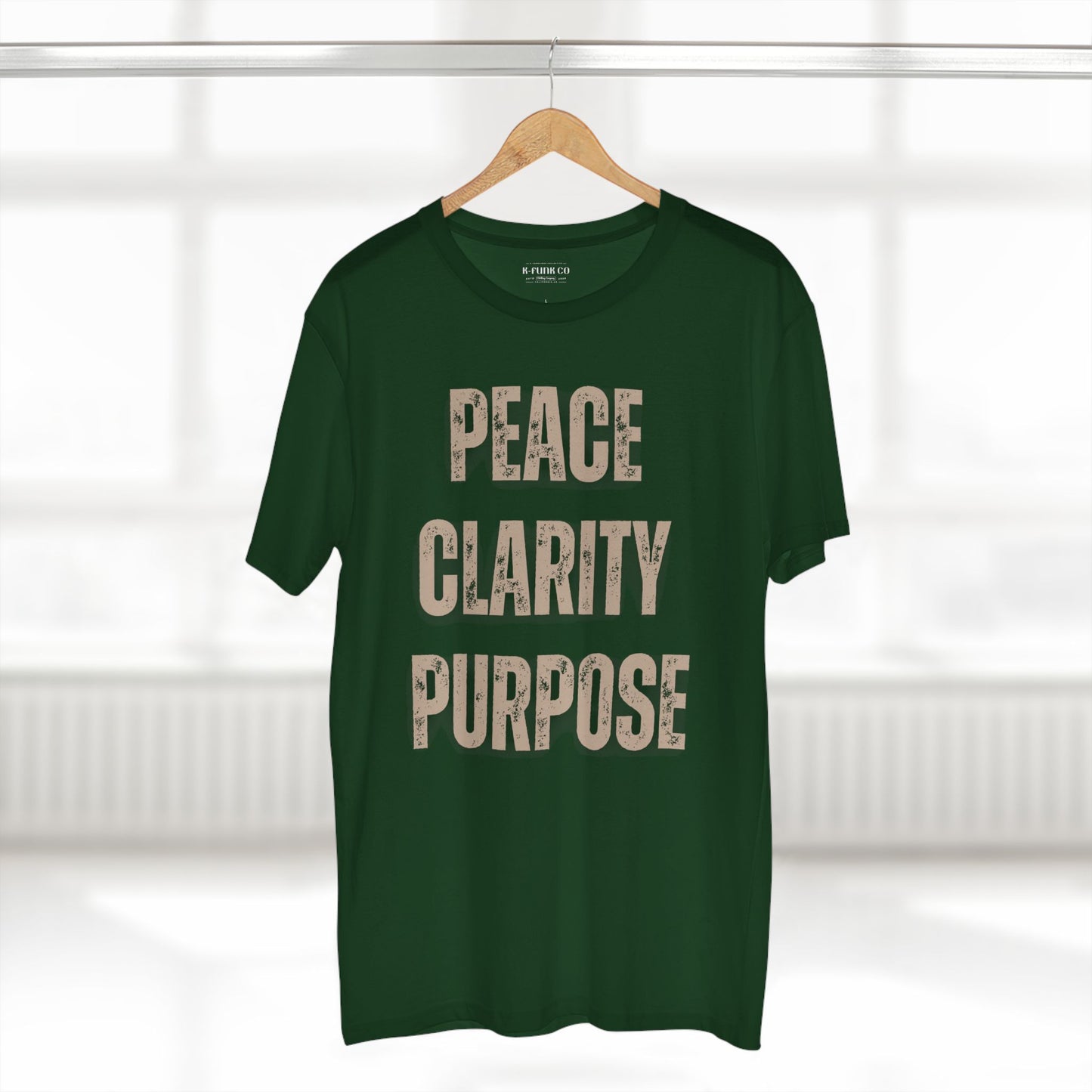 Peace Clarity Purpose Tee/Tan