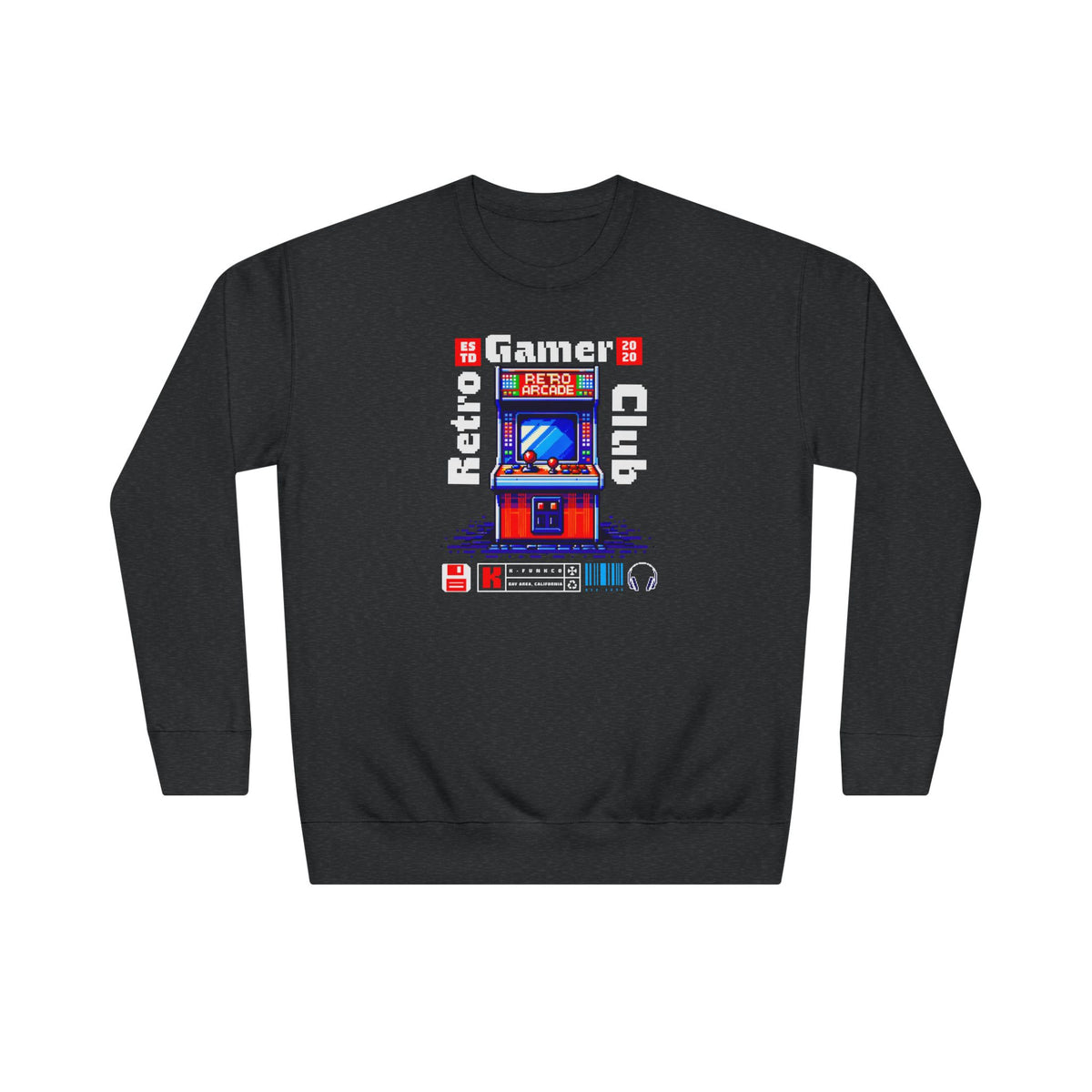 Retro Arcade Cabinet Sweatshirt | Pixel Gaming Design