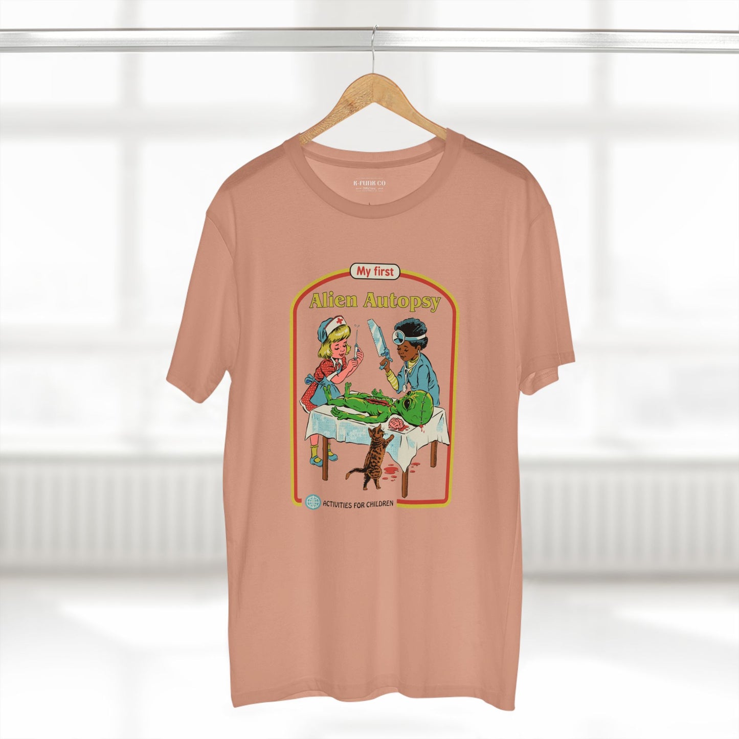 Alien Autopsy Graphic Tee — Nostalgic Film-Style Alien T-Shirt