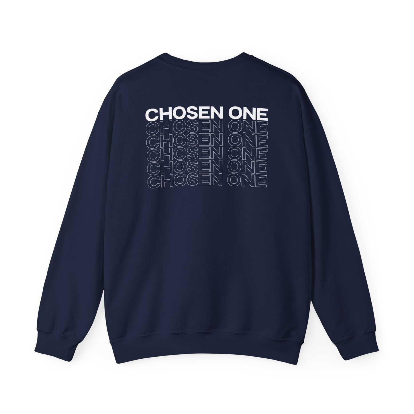 Chosen One/White Unisex Heavy Blend™ Crewneck Sweatshirt
