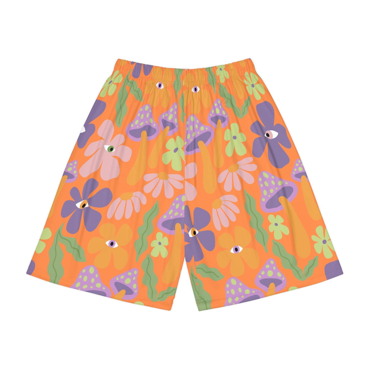 All Over Print Mushroom Flower Mens Sports Shorts (AOP)