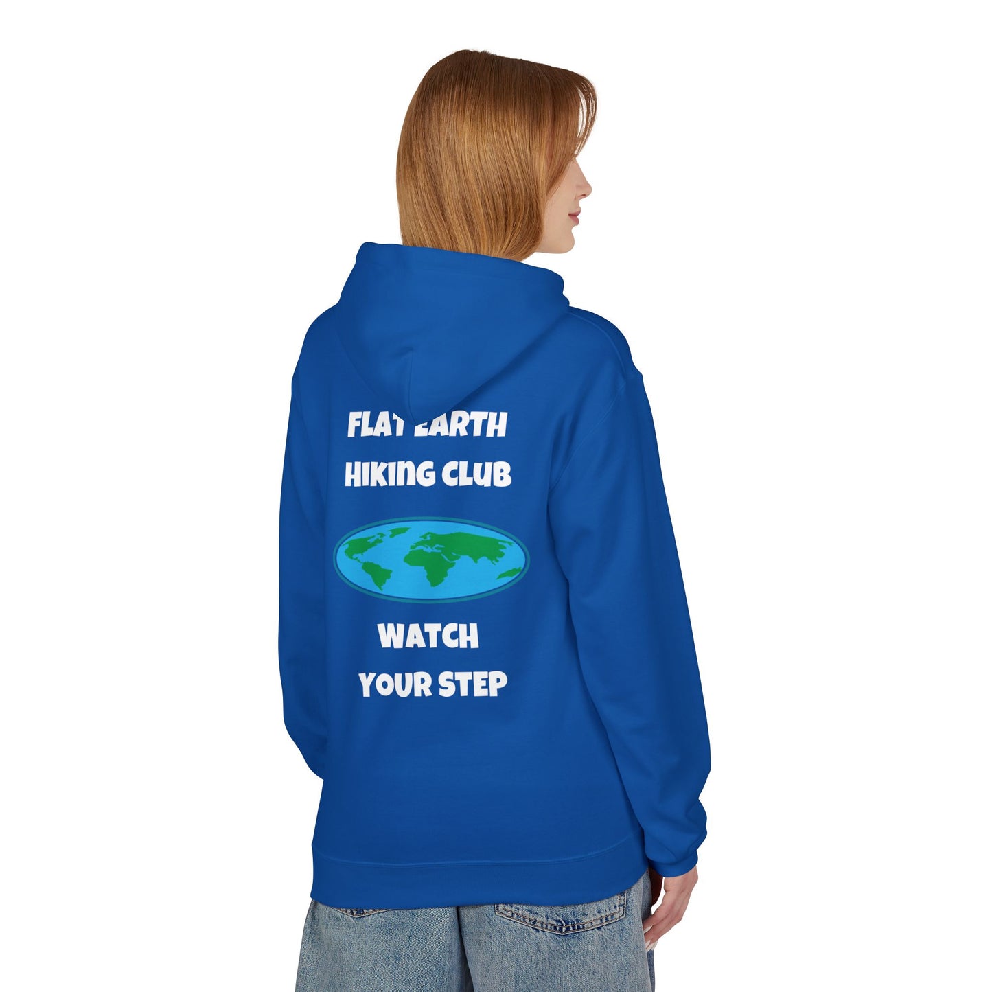 Hoodie Flat Earth Hiking Club Design