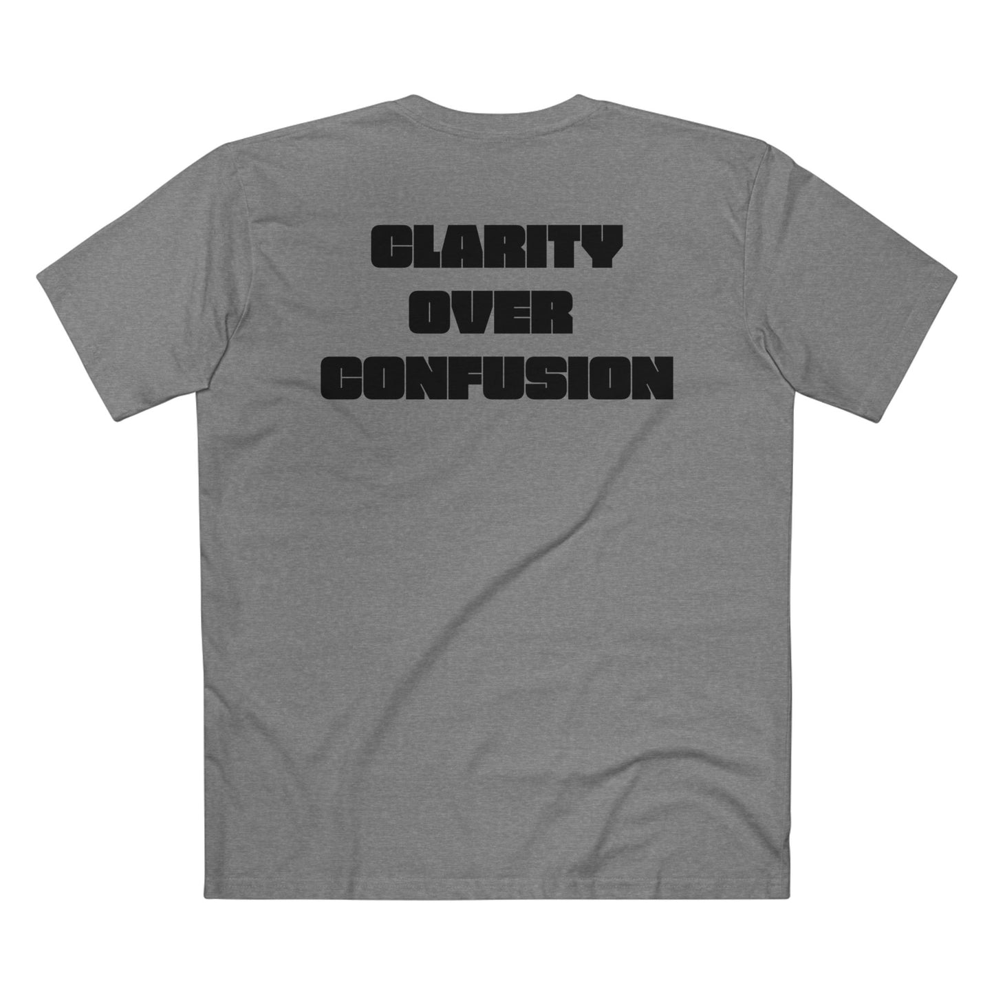 Clarity Over Confusion, Alignment Tee/Black Text