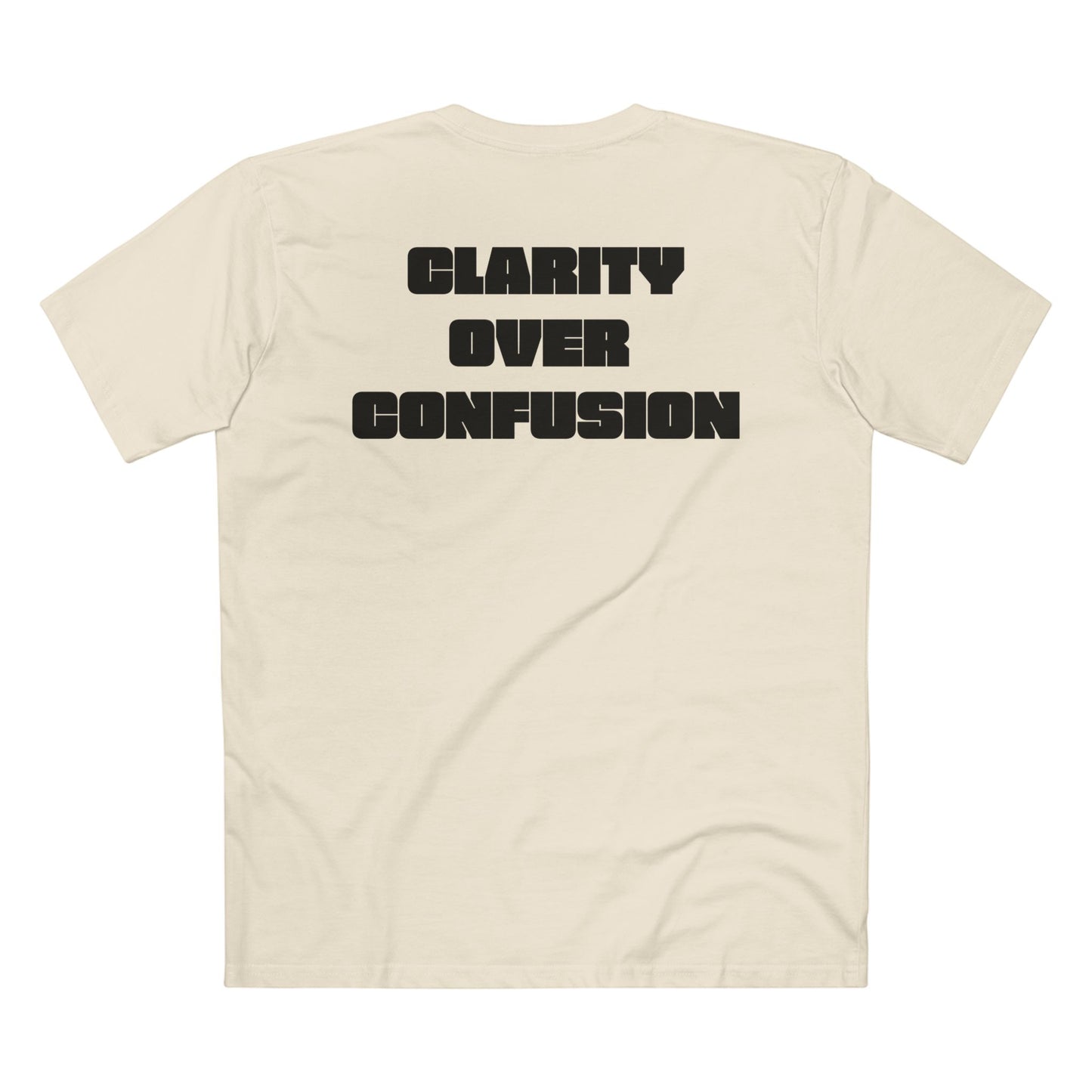 Clarity Over Confusion, Alignment Tee/Black Text