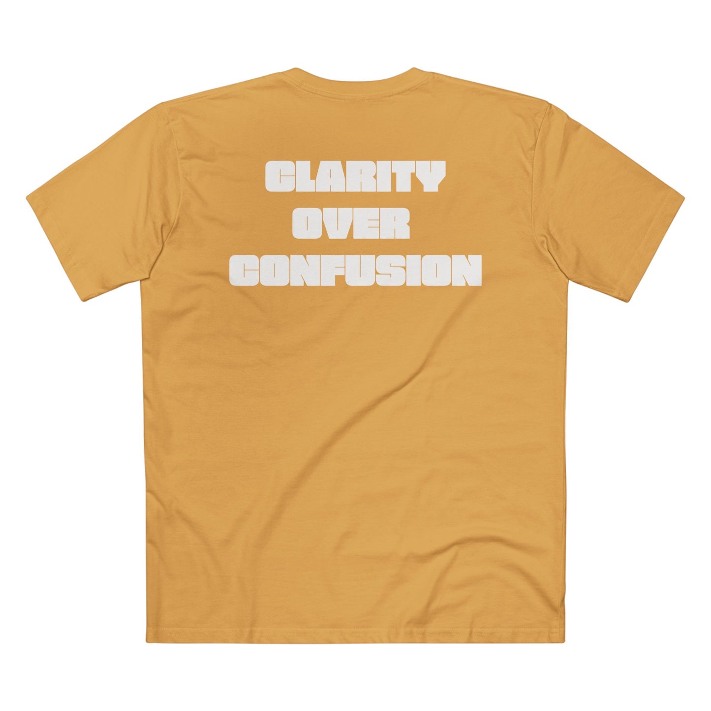 Clarify Over Confusion, Alignment Tee/White Font