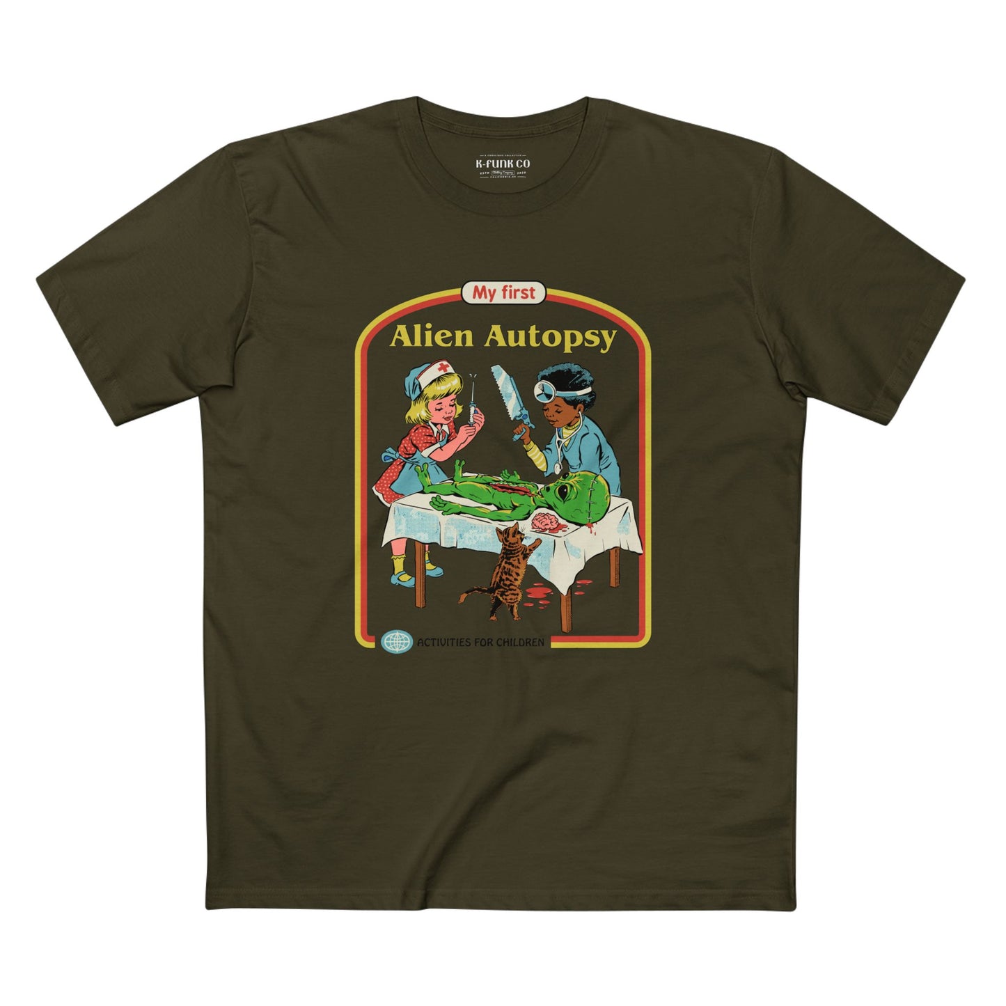 Alien Autopsy Graphic Tee — Nostalgic Film-Style Alien T-Shirt