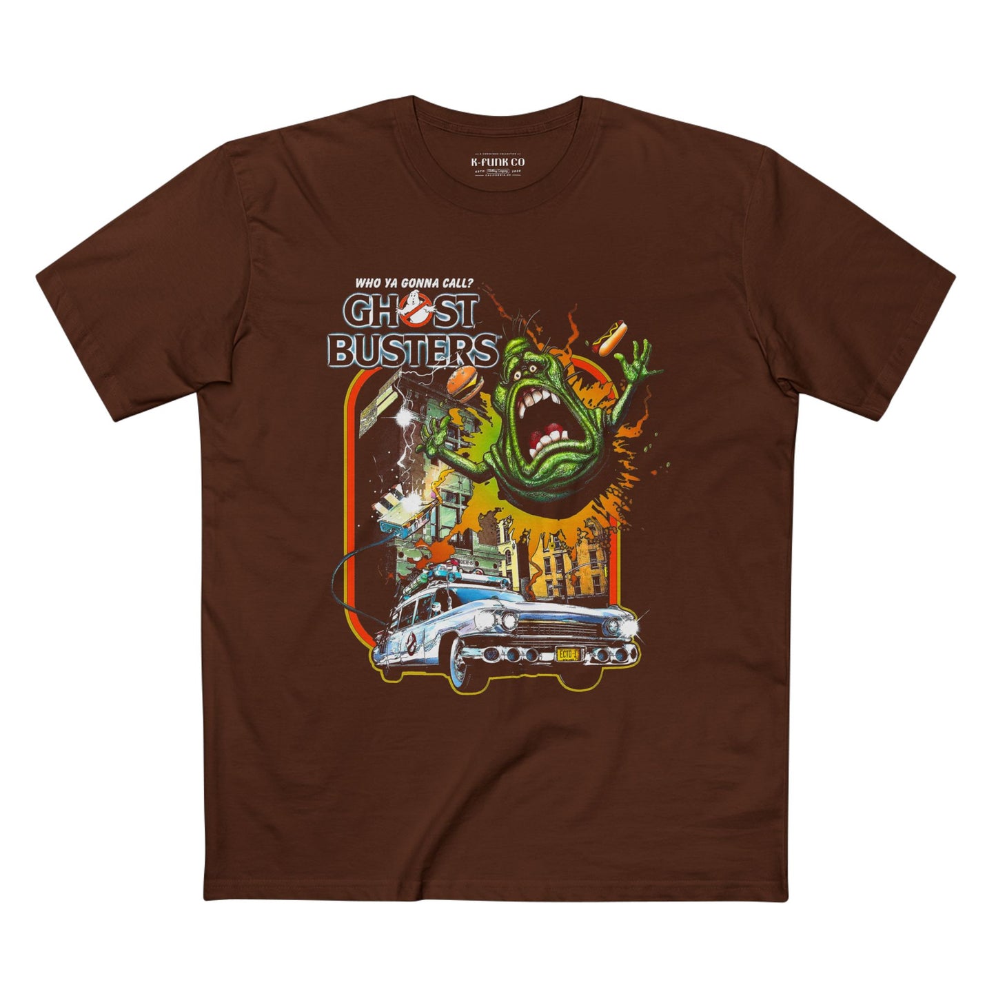 80s Ghost Hunting Retro Graphic Tee — Vintage Movie-Inspired Adult Staple Tee