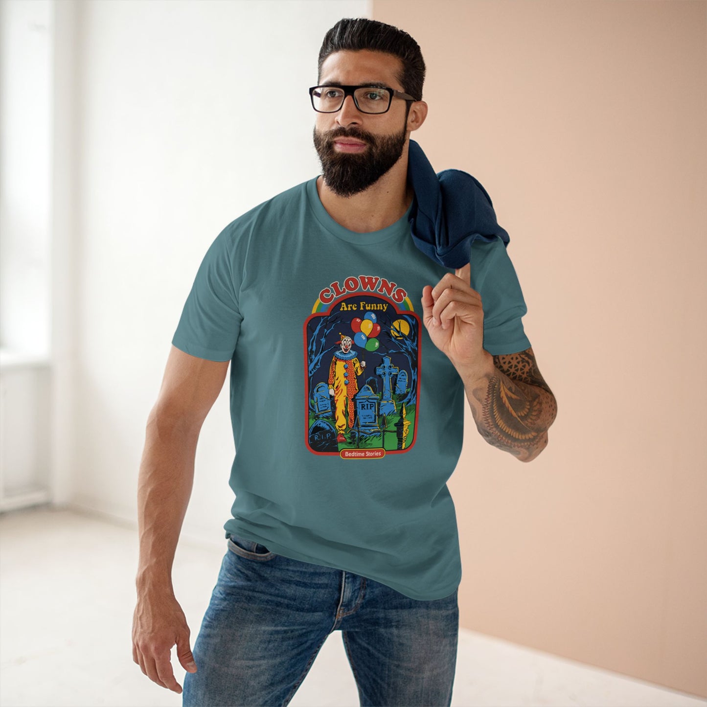Retro Horror Clown Tee — Nostalgic 80s Film Graphic