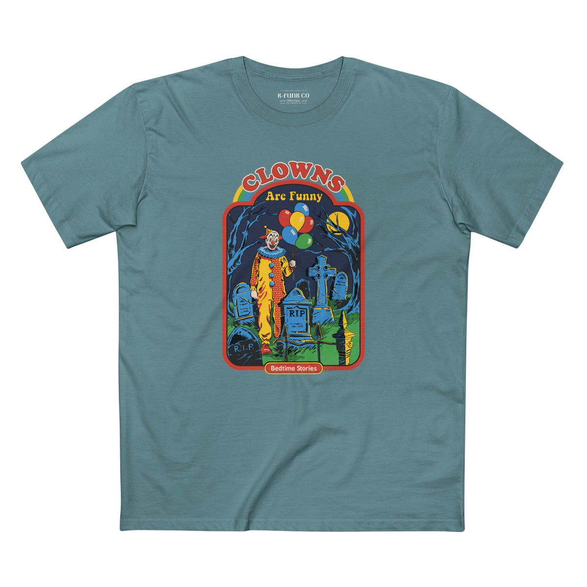 Retro Horror Clown Tee — Nostalgic 80s Film Graphic