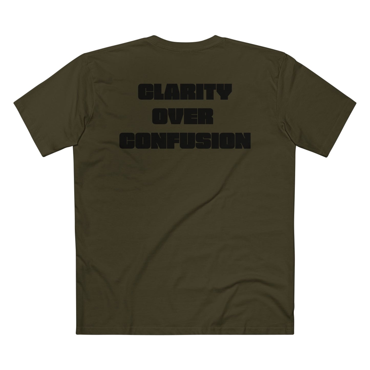 Clarity Over Confusion, Alignment Tee/Black Text