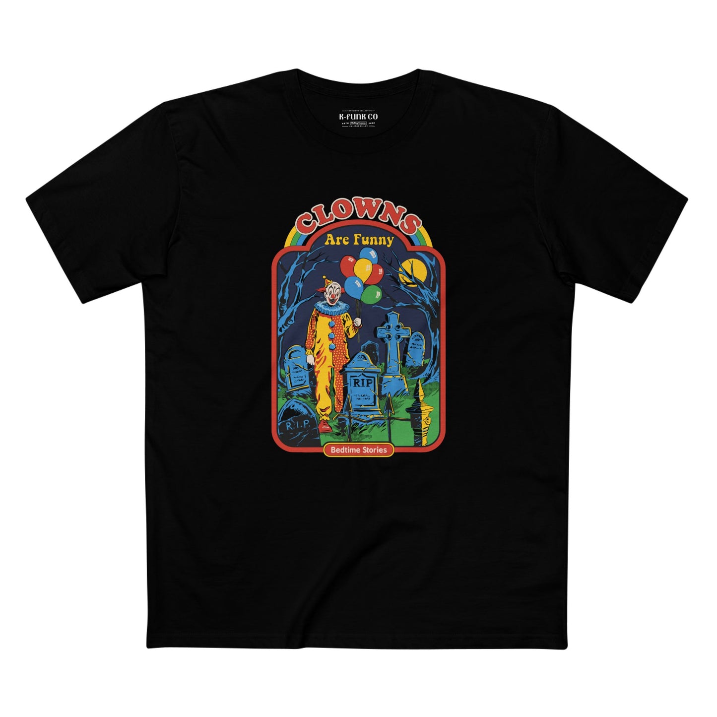 Retro Horror Clown Tee — Nostalgic 80s Film Graphic