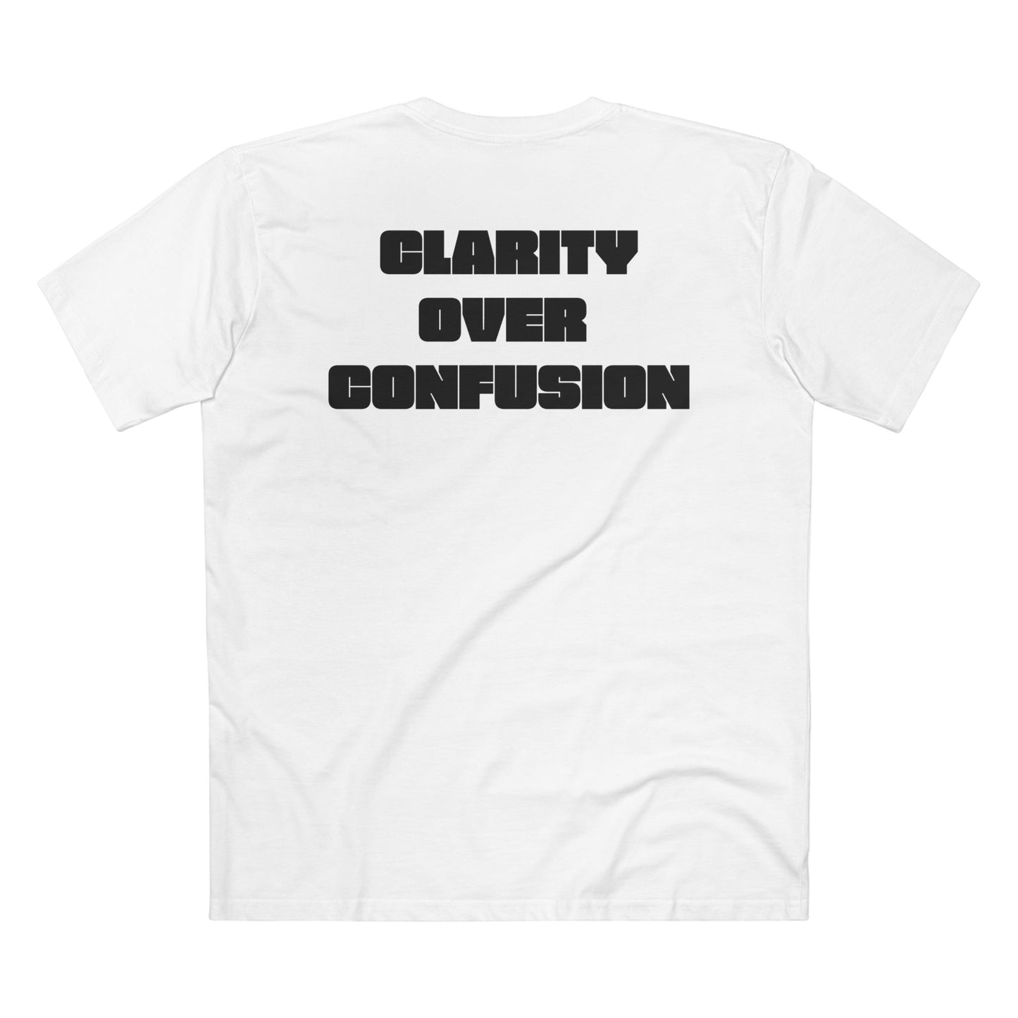 Clarity Over Confusion, Alignment Tee/Black Text