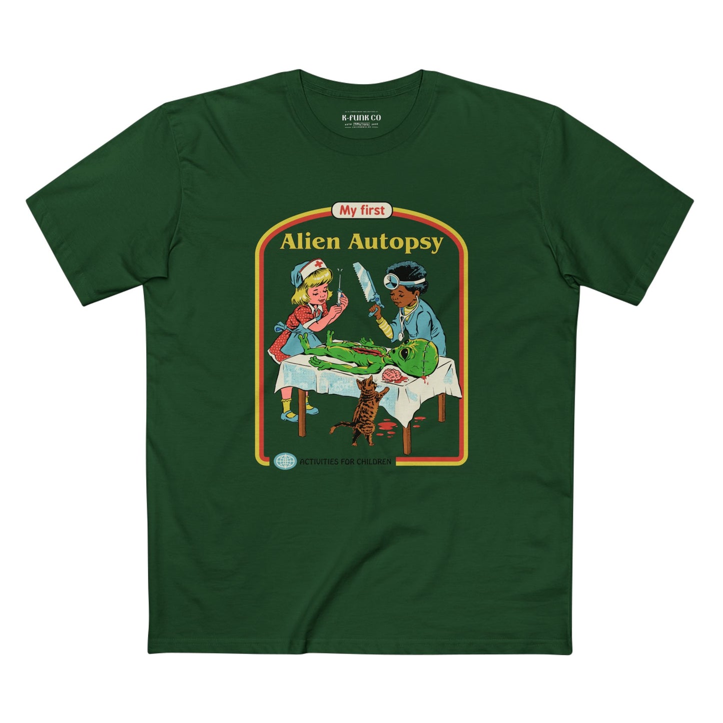 Alien Autopsy Graphic Tee — Nostalgic Film-Style Alien T-Shirt