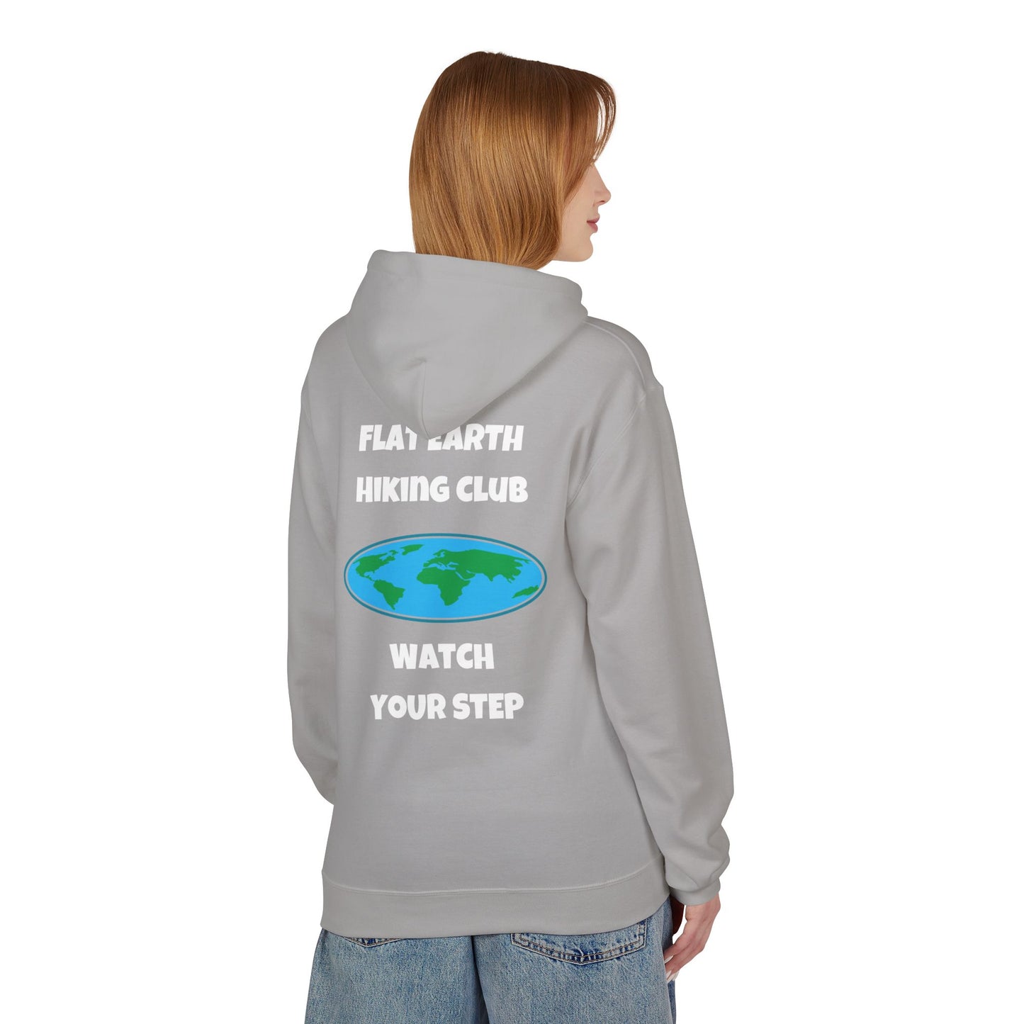 Hoodie Flat Earth Hiking Club Design