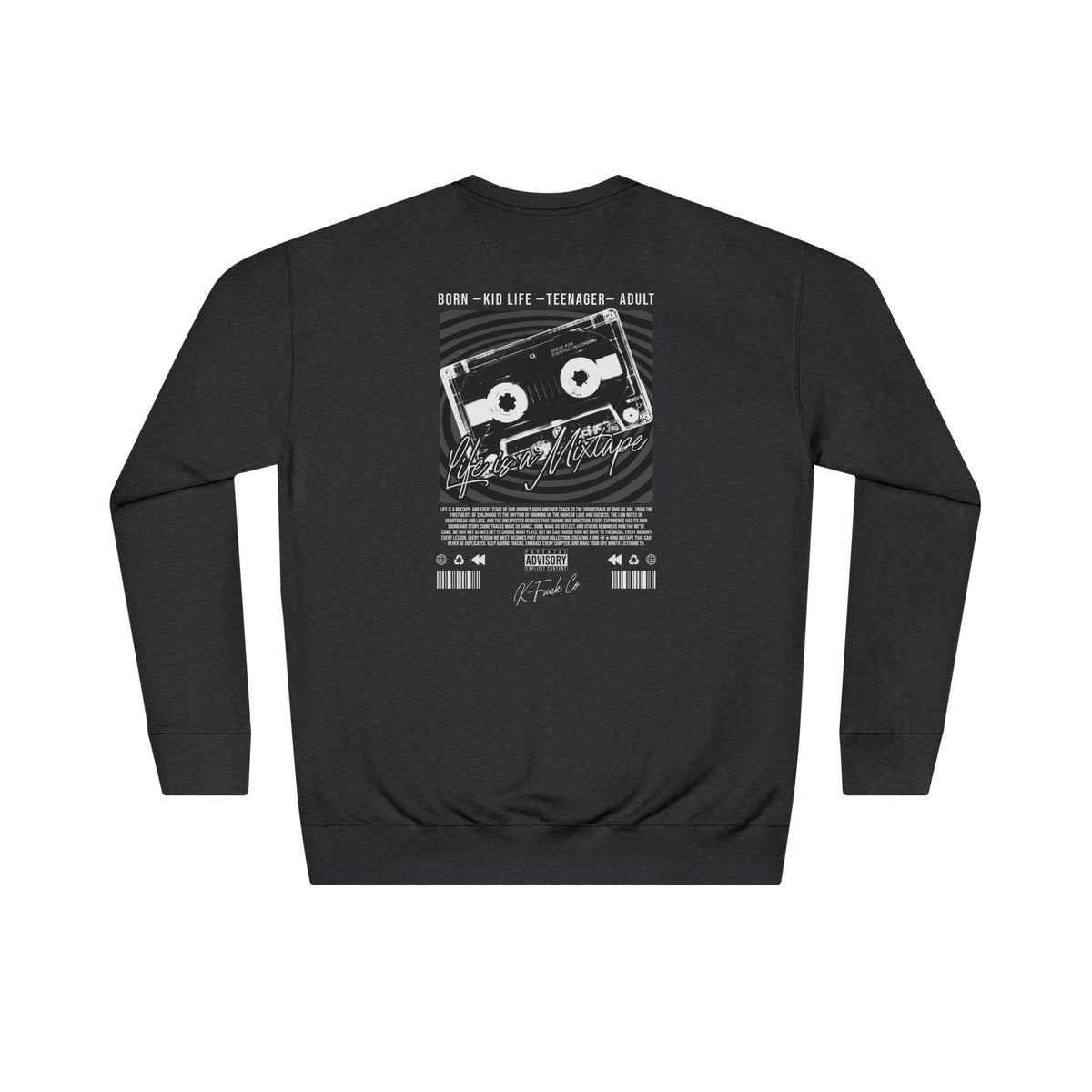 Cassette Tape Graphic Sweatshirt | Retro Music Design