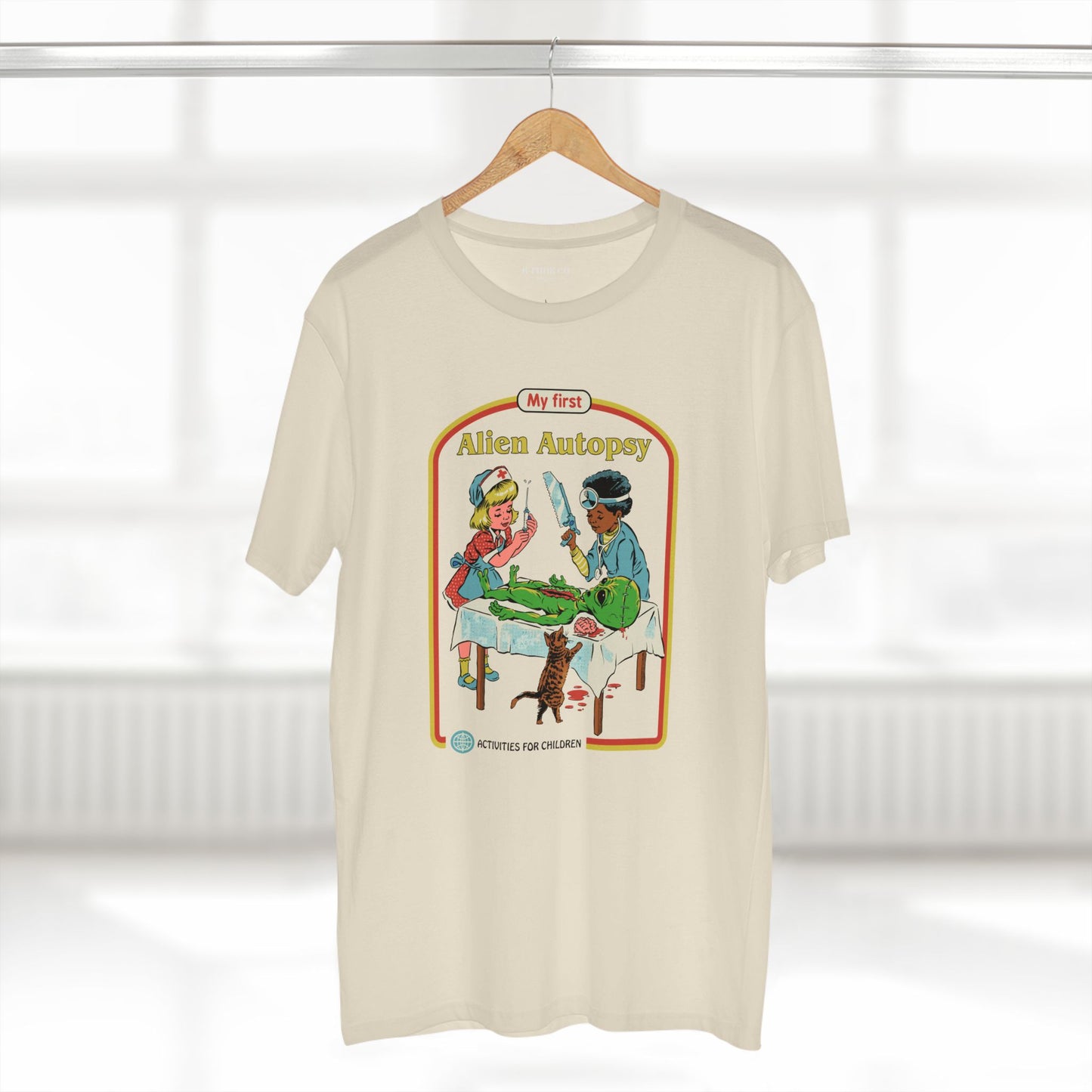 Alien Autopsy Graphic Tee — Nostalgic Film-Style Alien T-Shirt