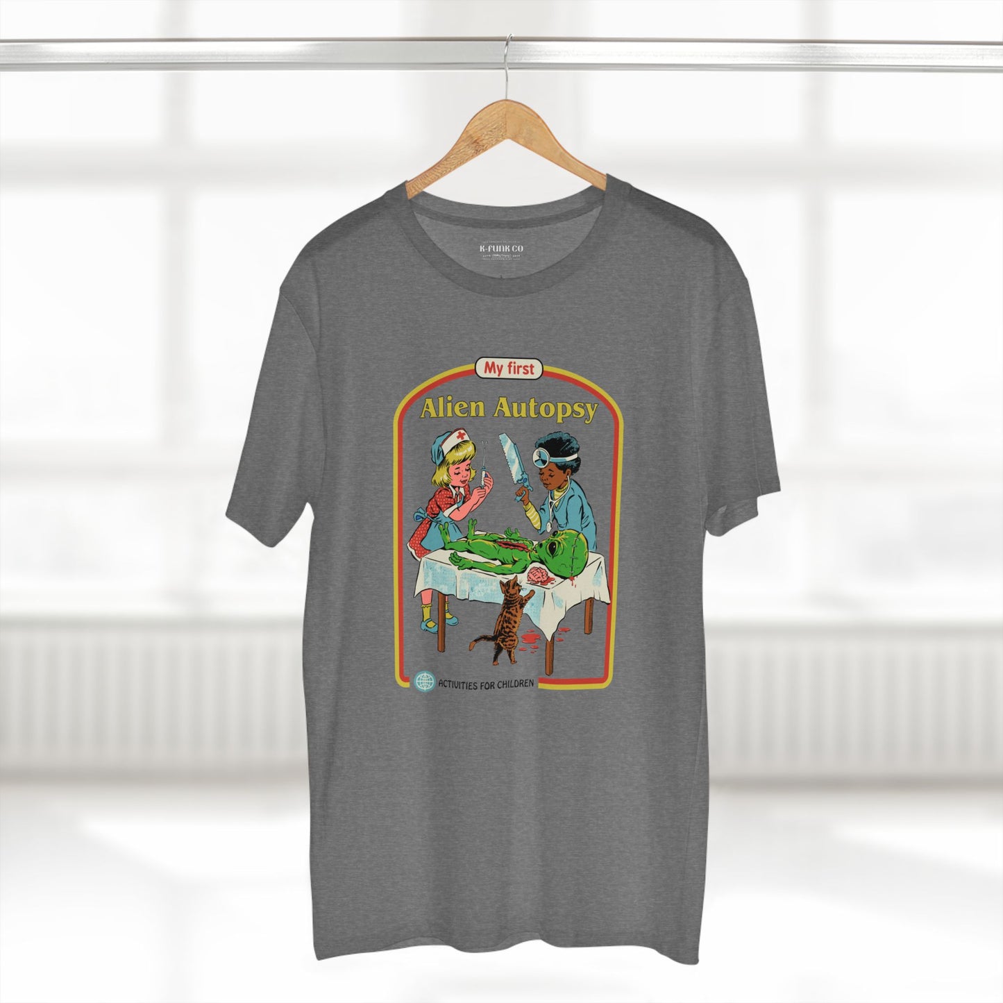 Alien Autopsy Graphic Tee — Nostalgic Film-Style Alien T-Shirt