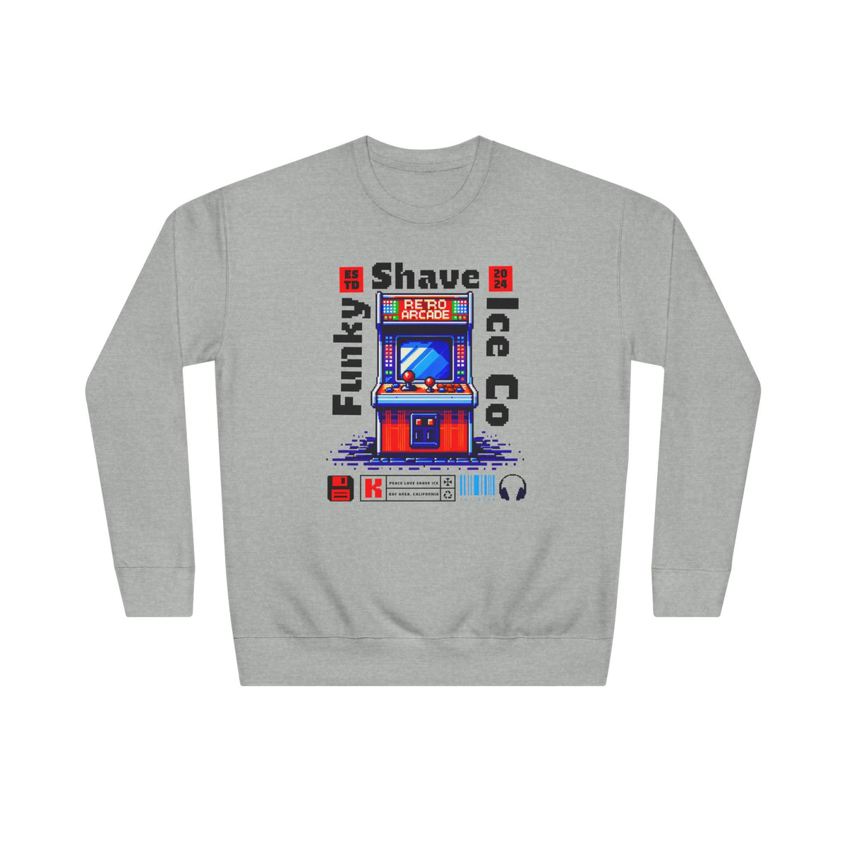 Funky Arcade Machine Graphic Sweatshirt