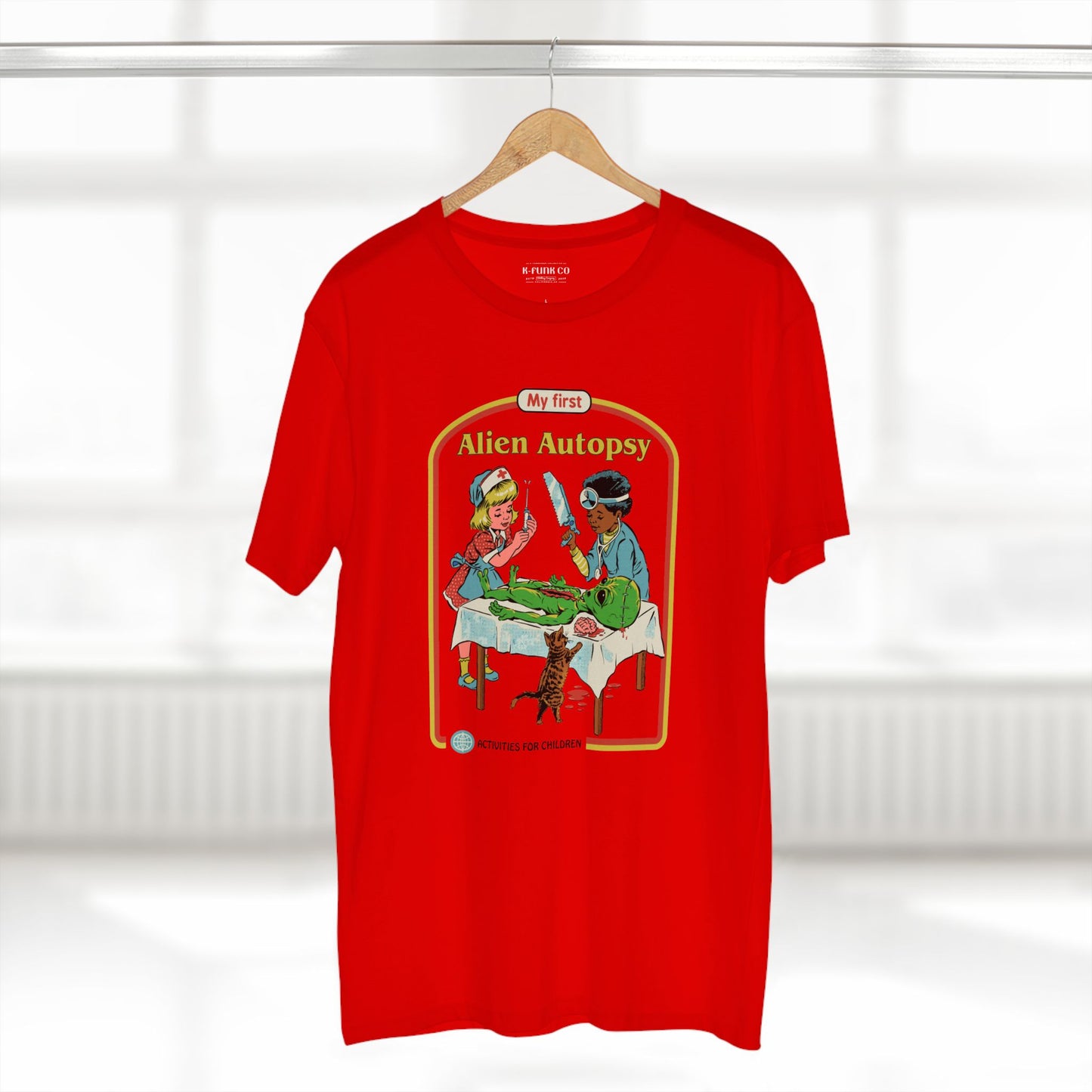 Alien Autopsy Graphic Tee — Nostalgic Film-Style Alien T-Shirt