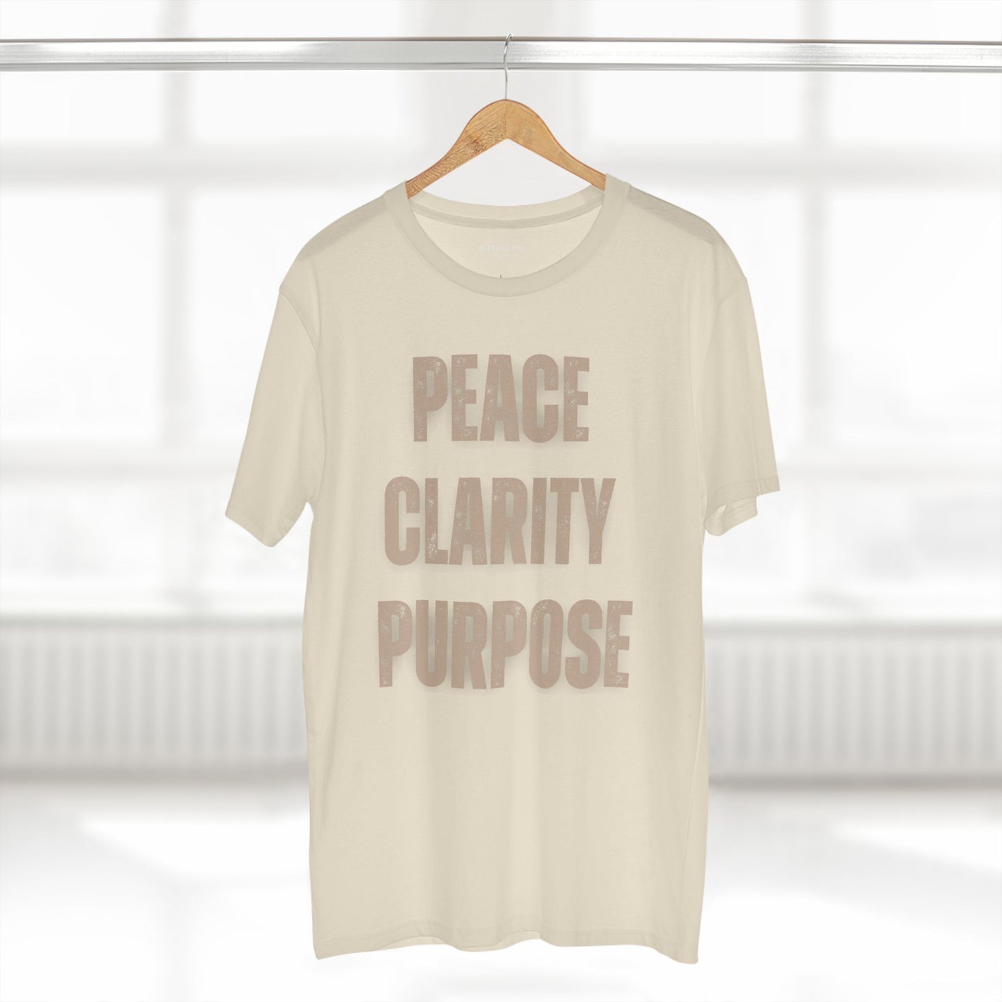 Peace Clarity Purpose Tee/Tan