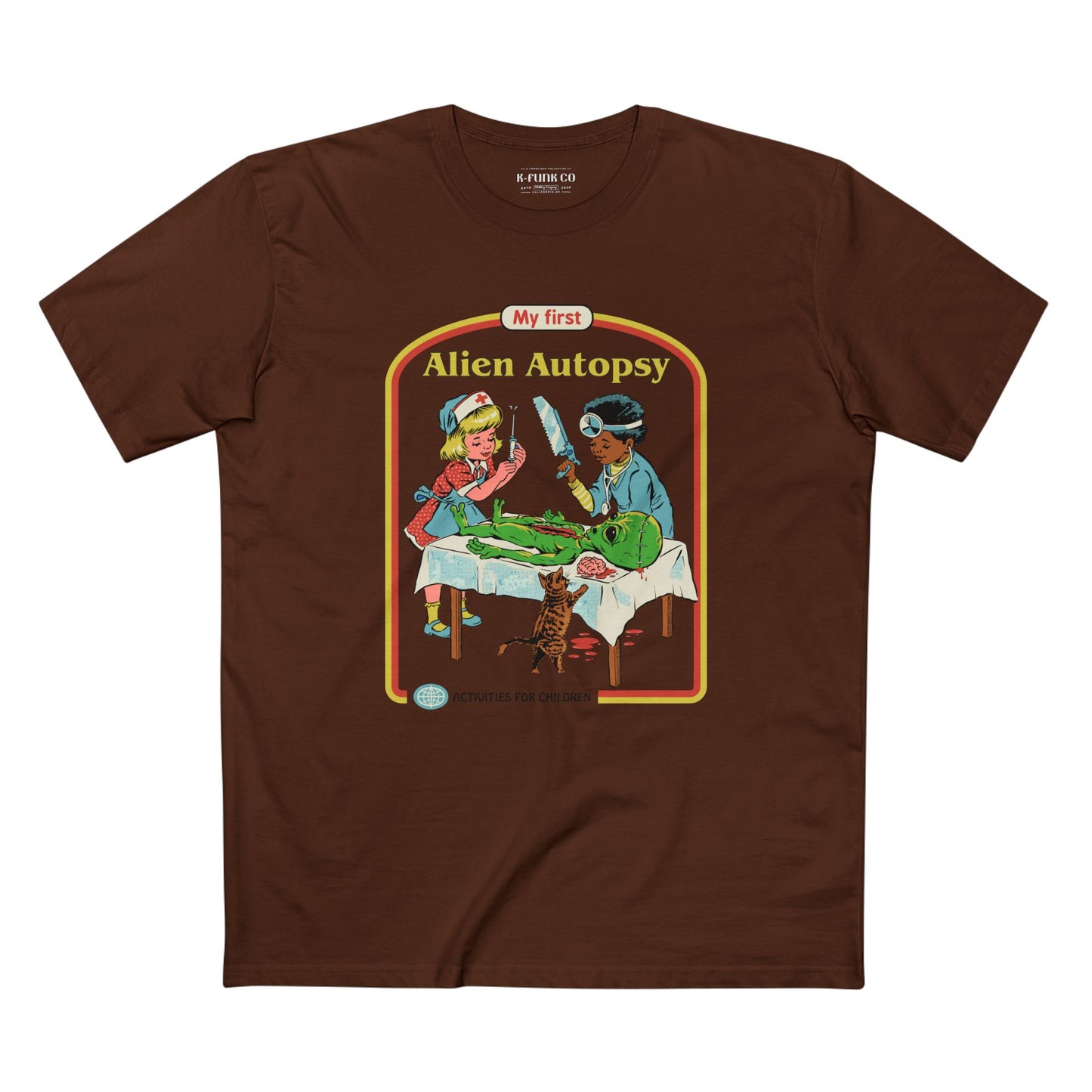 Alien Autopsy Graphic Tee — Nostalgic Film-Style Alien T-Shirt