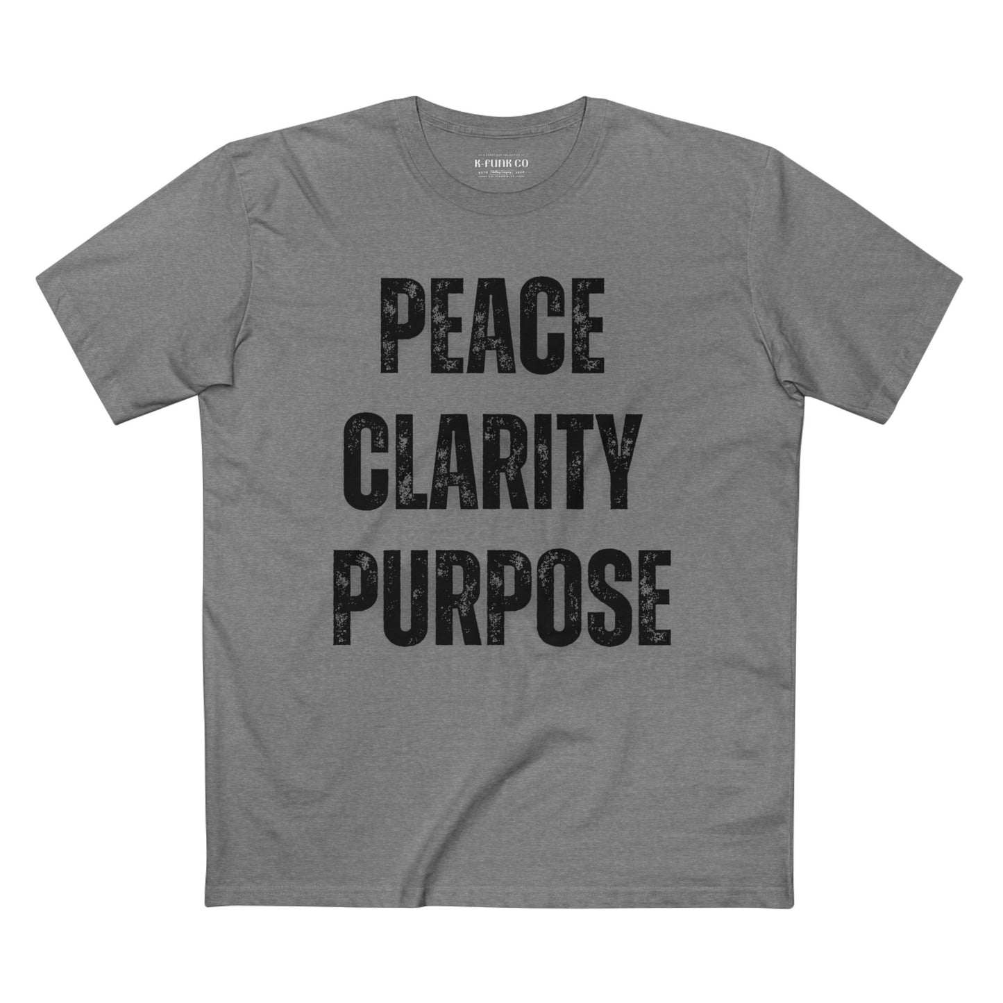 Peace Clarity Purpose/Black Tee