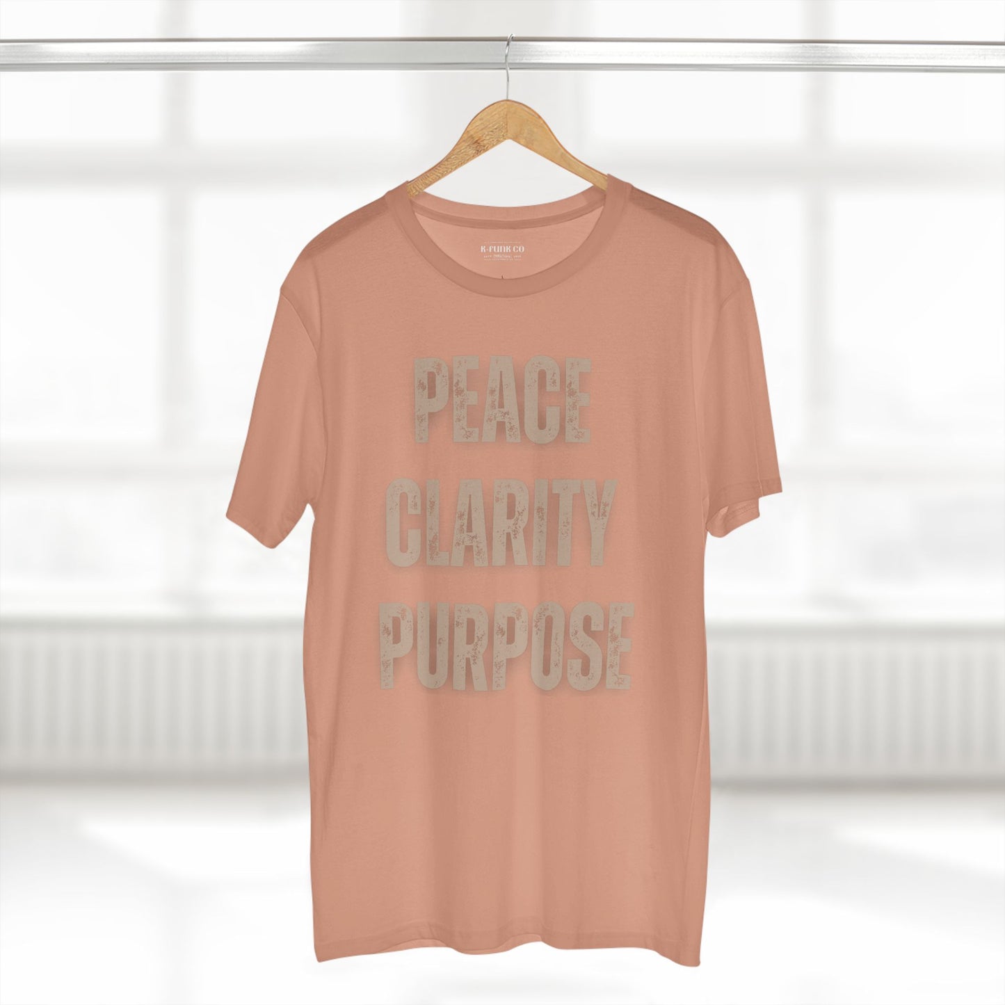 Peace Clarity Purpose Tee/Tan