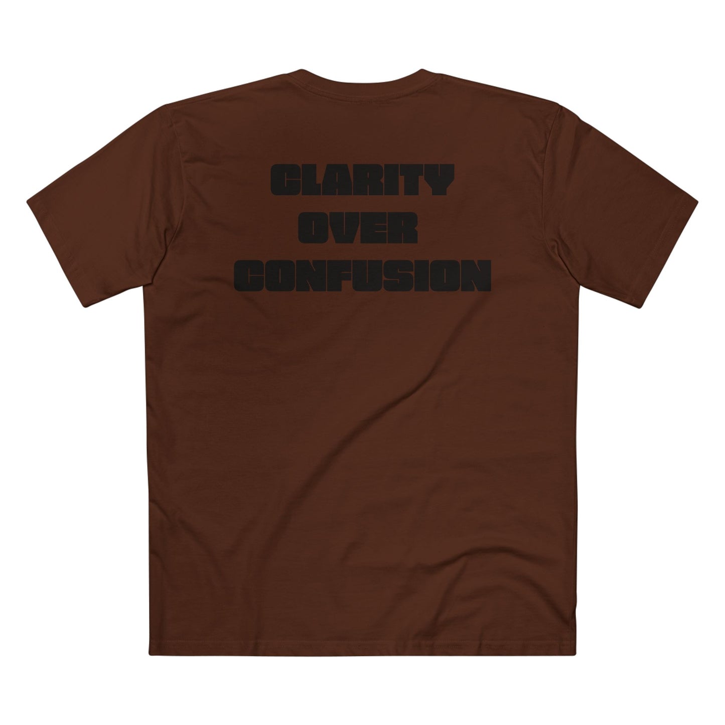 Clarity Over Confusion, Alignment Tee/Black Text