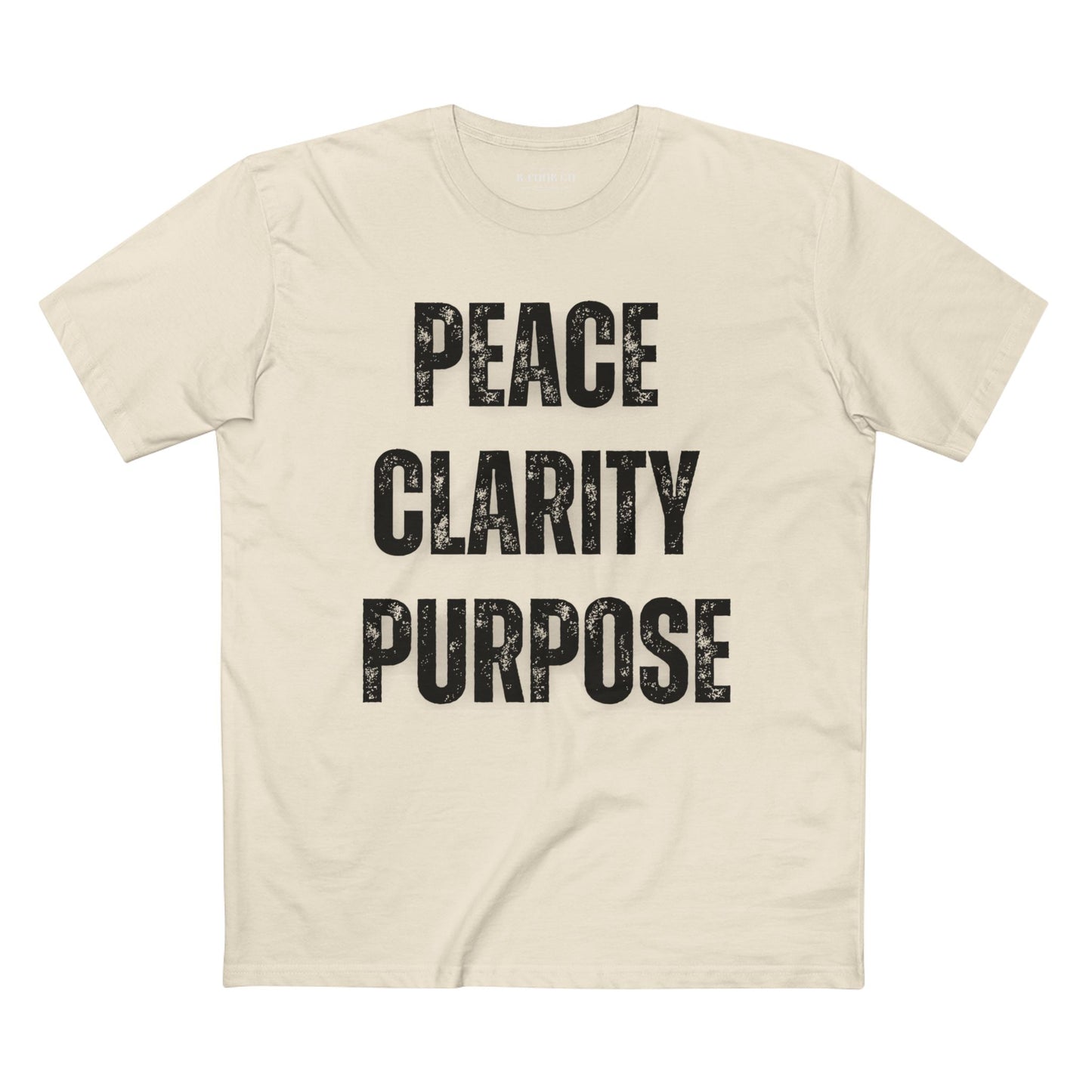 Peace Clarity Purpose/Black Tee