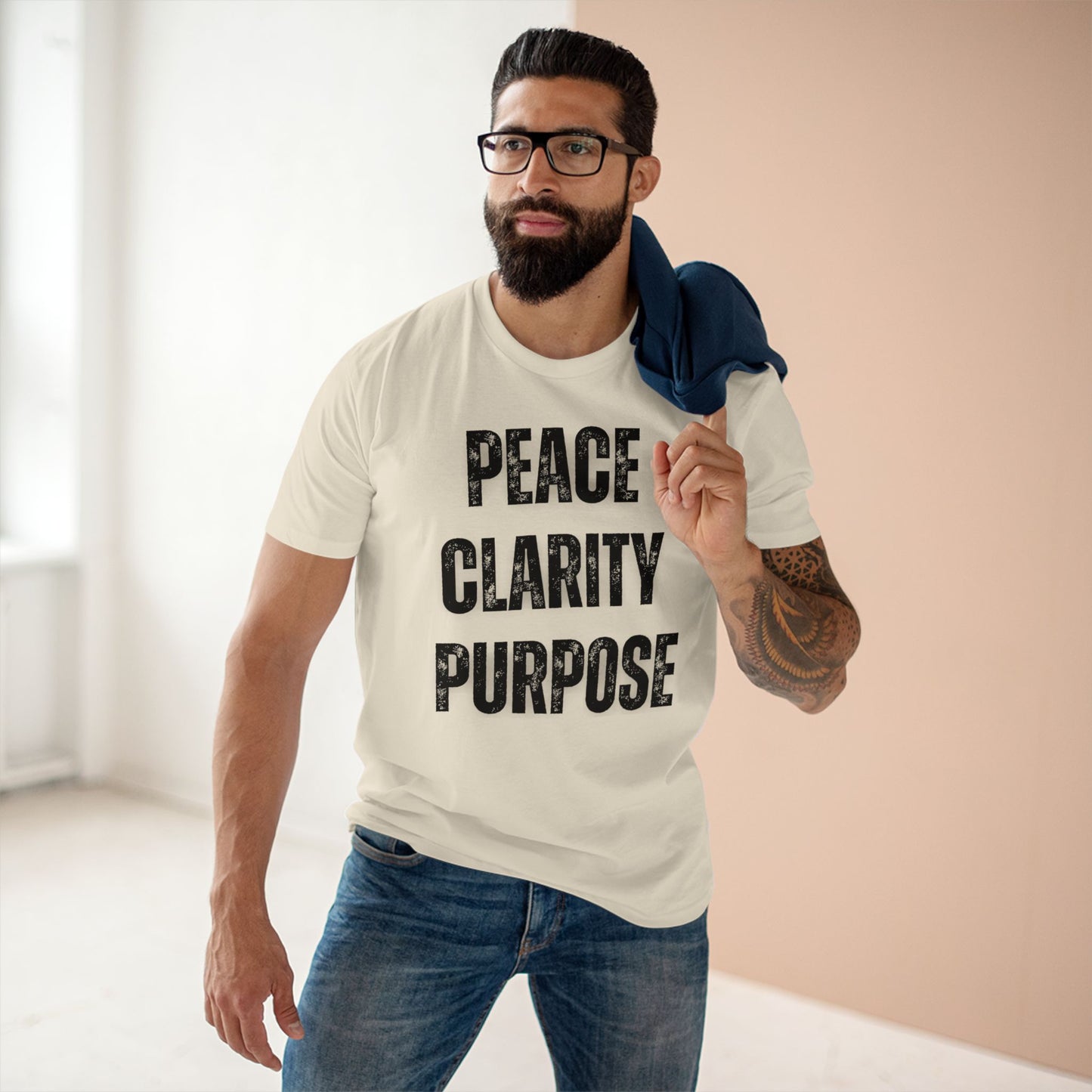 Peace Clarity Purpose/Black Tee