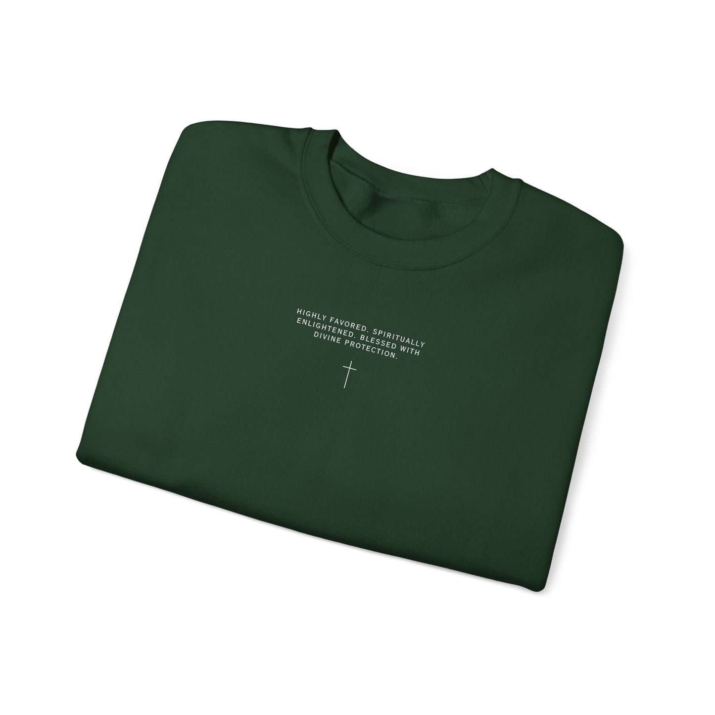 Chosen One/White Unisex Heavy Blend™ Crewneck Sweatshirt