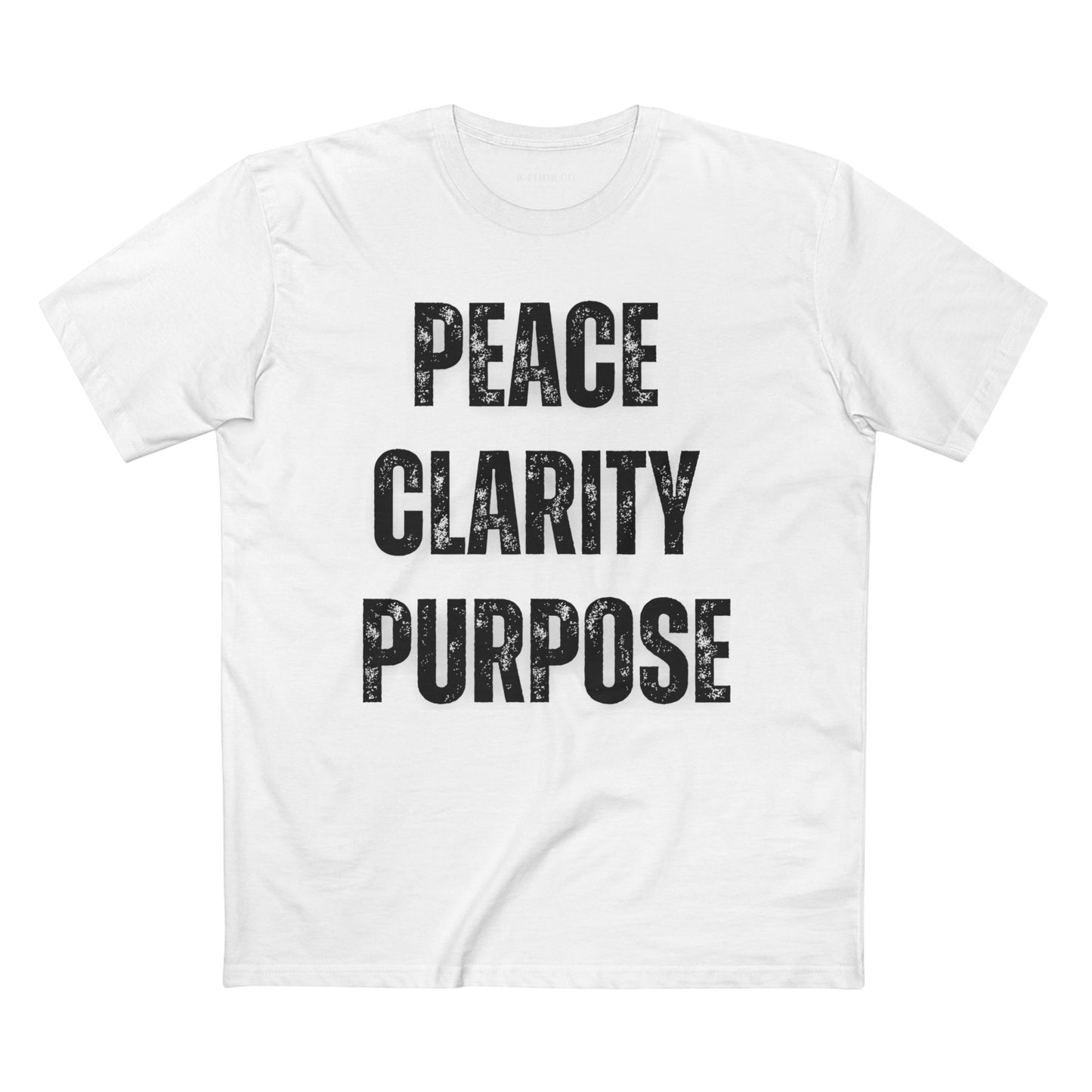 Peace Clarity Purpose/Black Tee