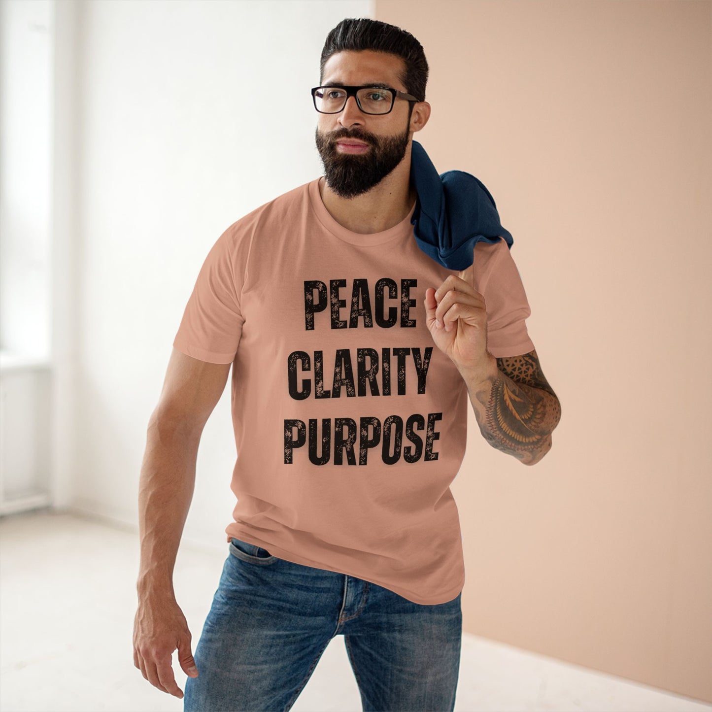 Peace Clarity Purpose/Black Tee